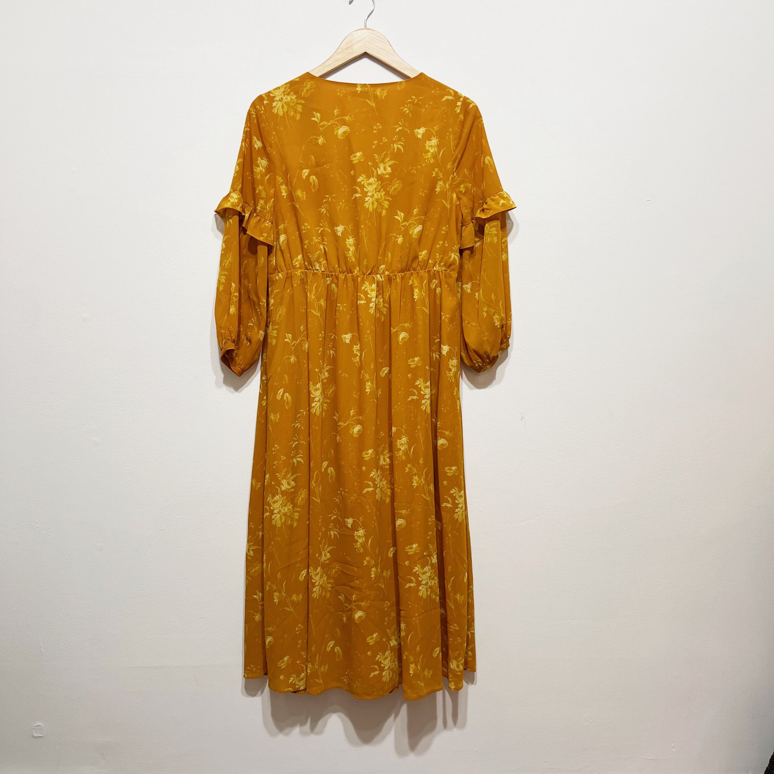 Madewell Madewell Ruffle-Sleeve Button-Front Dress Size S / US 4 / IT 40 - 4 Thumbnail