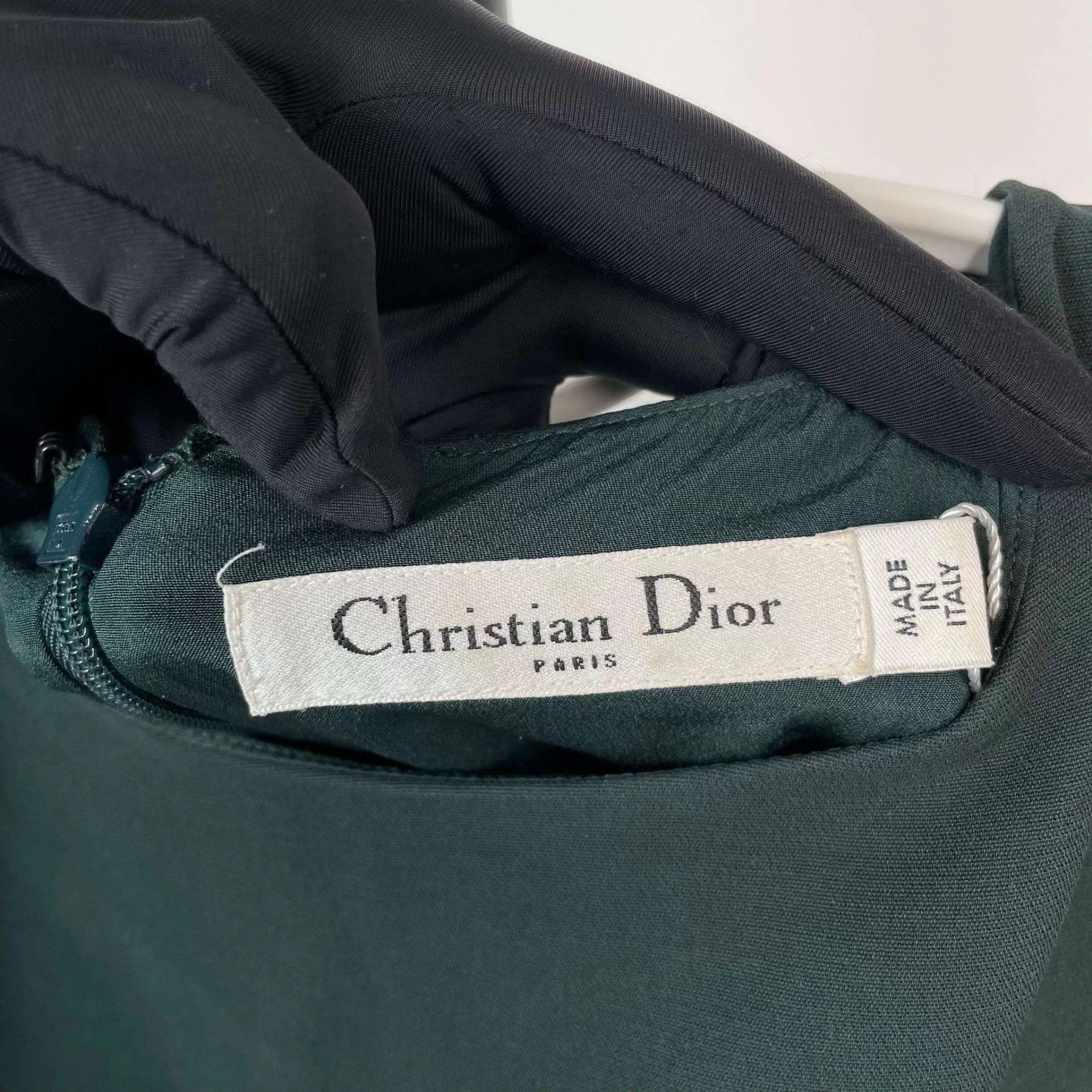 Dior Dior silk dress 38 Green Size S / US 4 / IT 40 - 3 Thumbnail