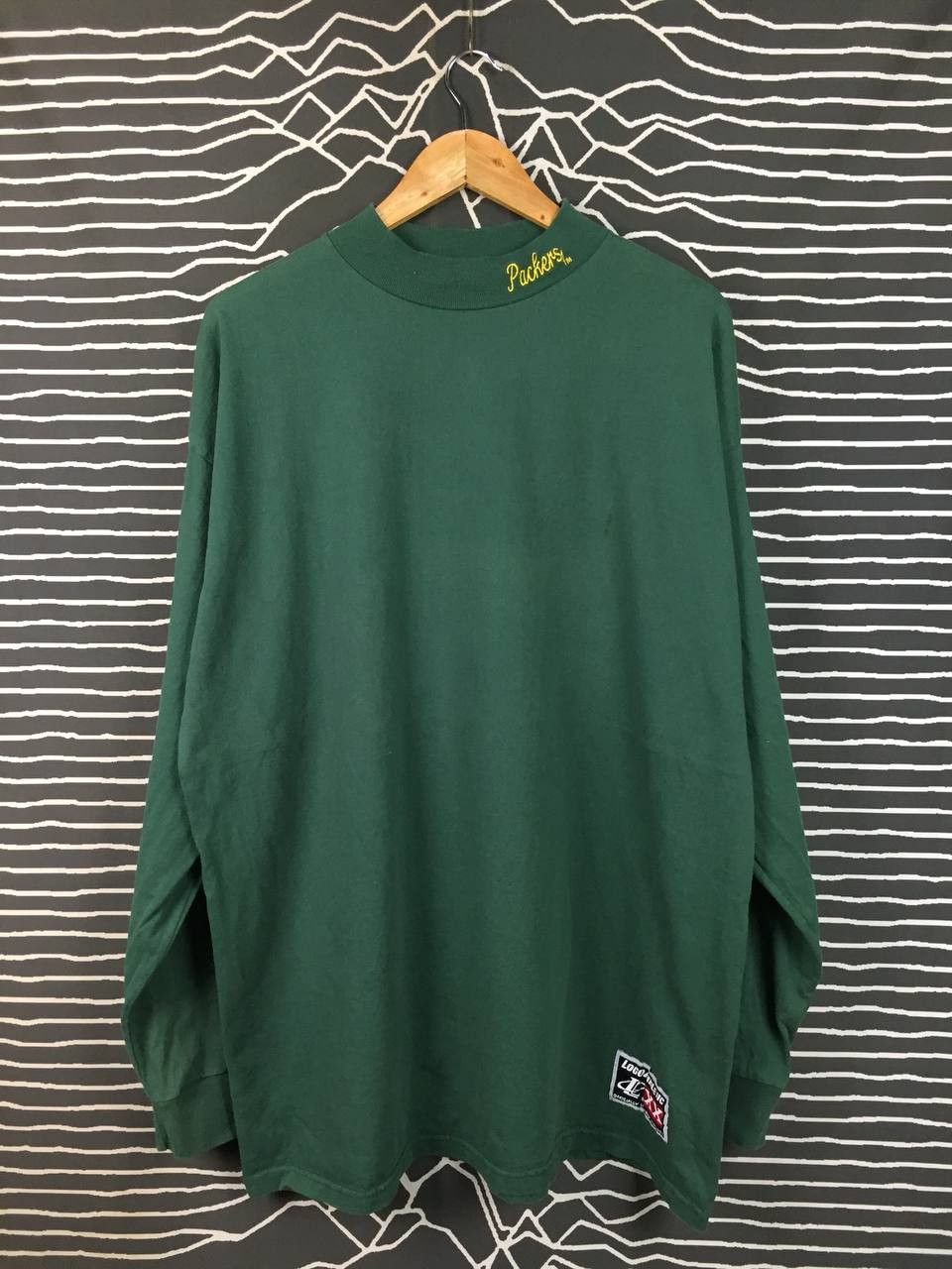 Logo Athletic Vtg Logo Athletic Green Bay Packers Mock Neck Longsleeve Tee Size US XXL / EU 58 / 5 - 1 Thumbnail