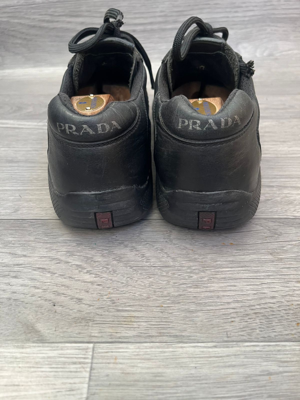 Prada Prada American Cup Black Low-Top Sneakers Sz 8.5 UK Size US 9.5 / EU 42-43 - 5 Thumbnail