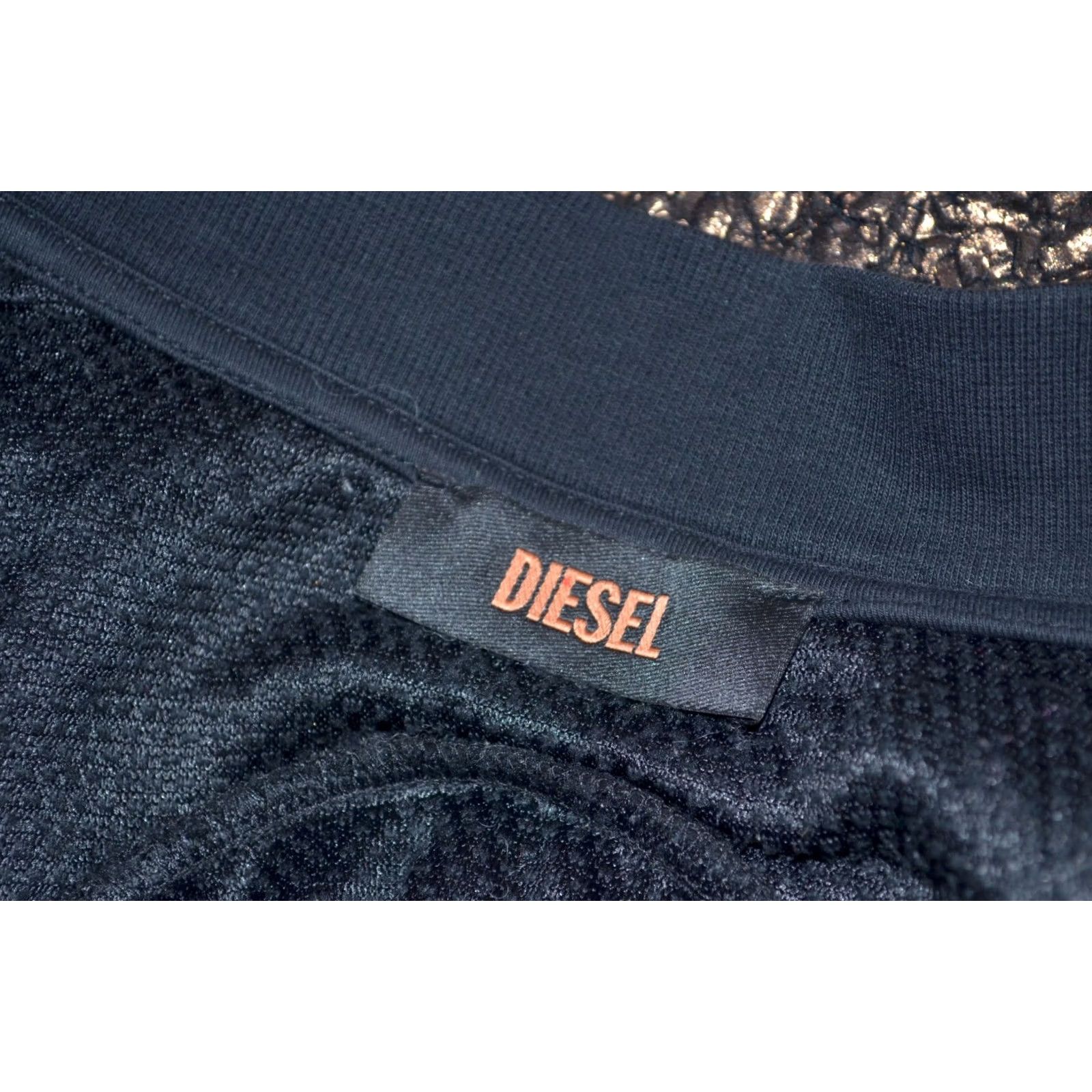 Diesel Diesel Bomber Jacket Womens S Zip Up Ribbed Trim Metallic Bronze Crackle Autumn Spring Summer Brown Size S / US 4 / IT 40 - 5 Thumbnail