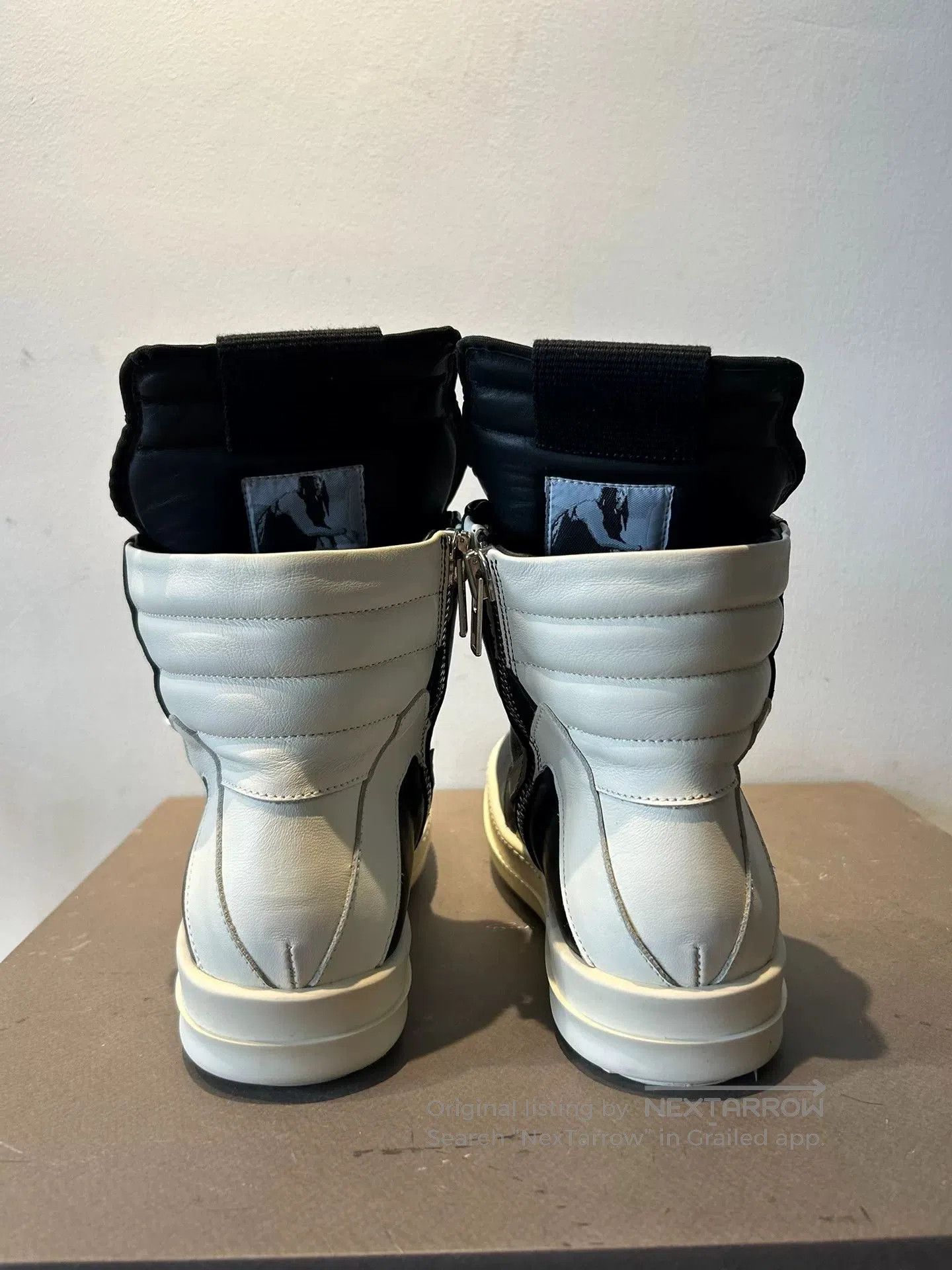 Rick Owens rick owens black leather high. Size US 7.5 / EU 40-41 - 4 Thumbnail