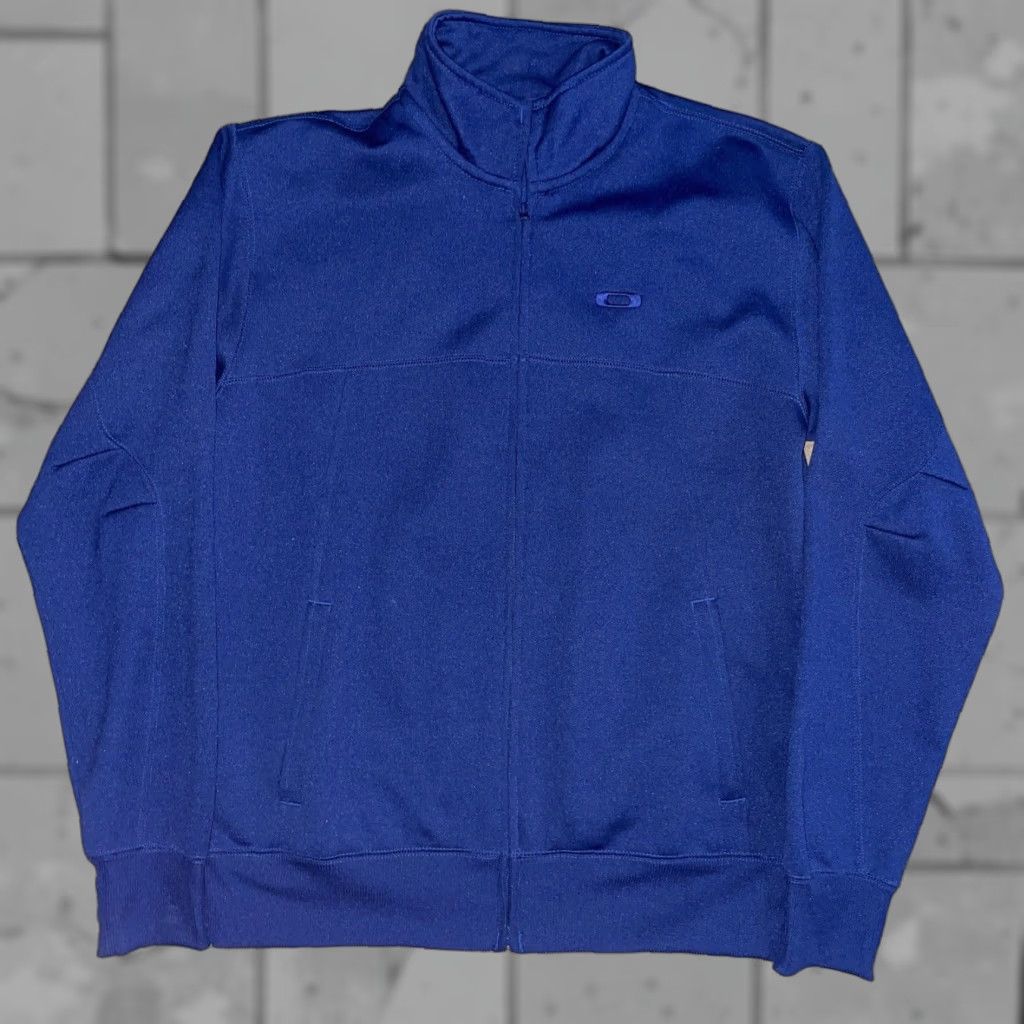 Oakley VINTAGE Oakley Men’s Navy Blue Full Zip Pullover Sweatshirt Small Zip Closure Size US S / EU 44-46 / 1 - 1 Thumbnail