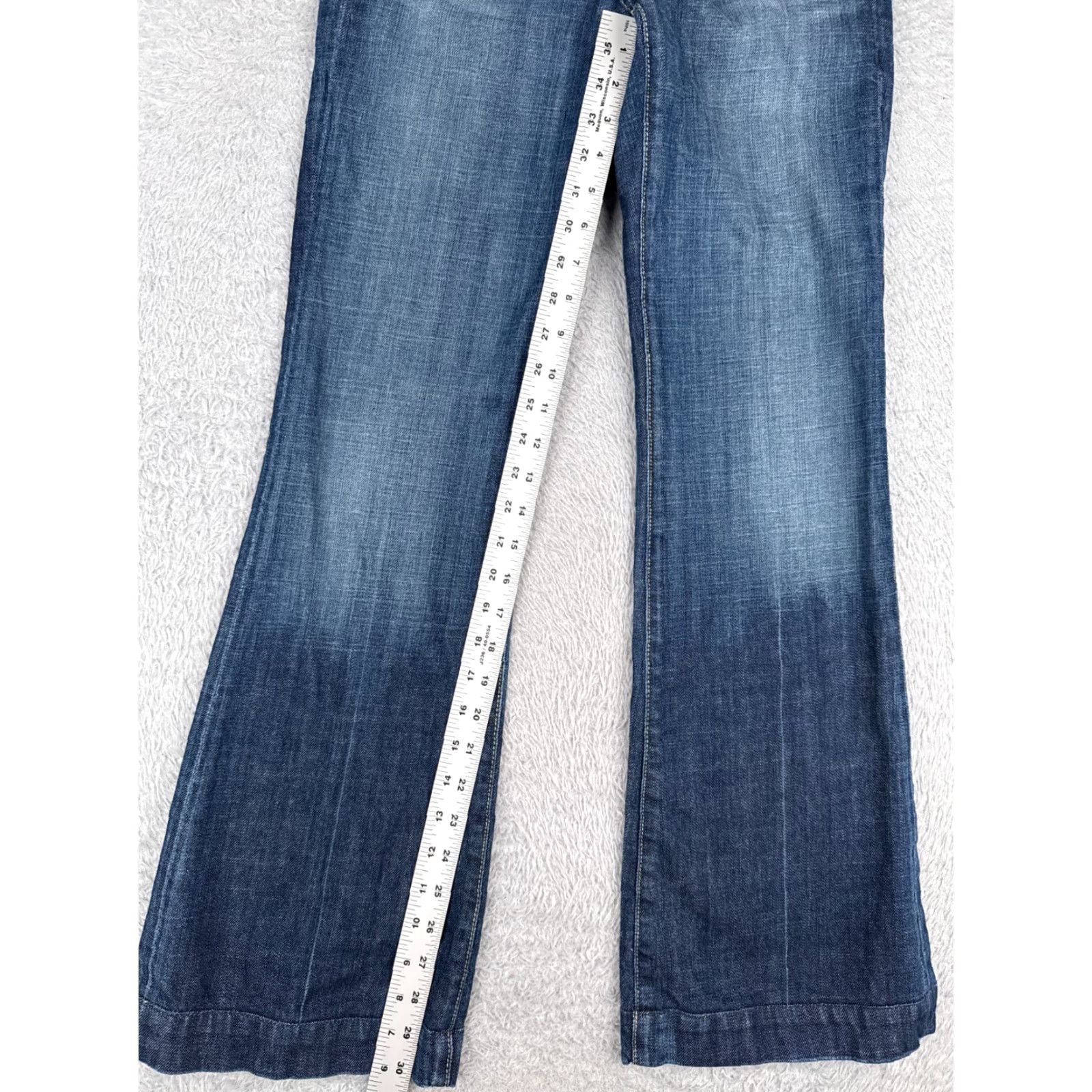 Citizens Of Humanity Citizens of Humanity Flared Jeans Women 26 Blue Denim Low Rise Distressed 26x31 Size 26" / US 2 / IT 38 - 7 Thumbnail