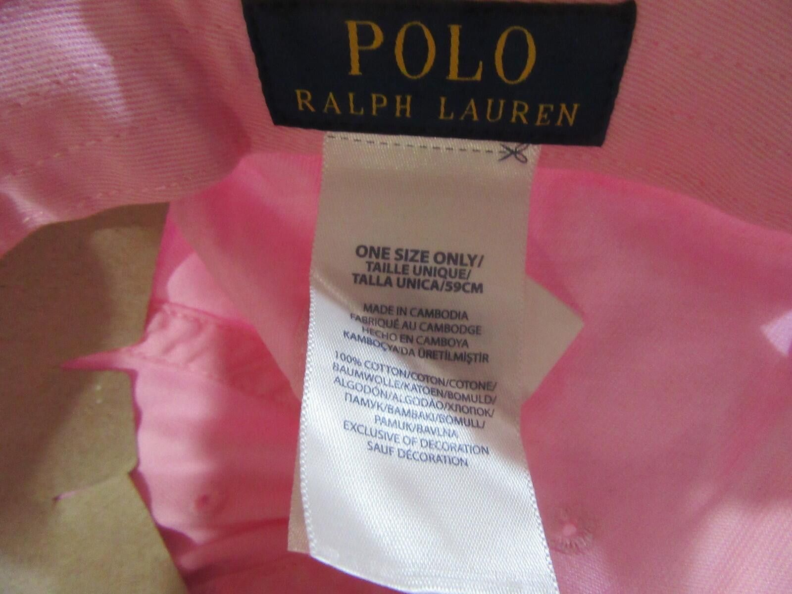 Polo Ralph Lauren Polo Ralph Lauren Mens Baseball Ball Cap Hat Pony NWT Size ONE SIZE - 7 Thumbnail