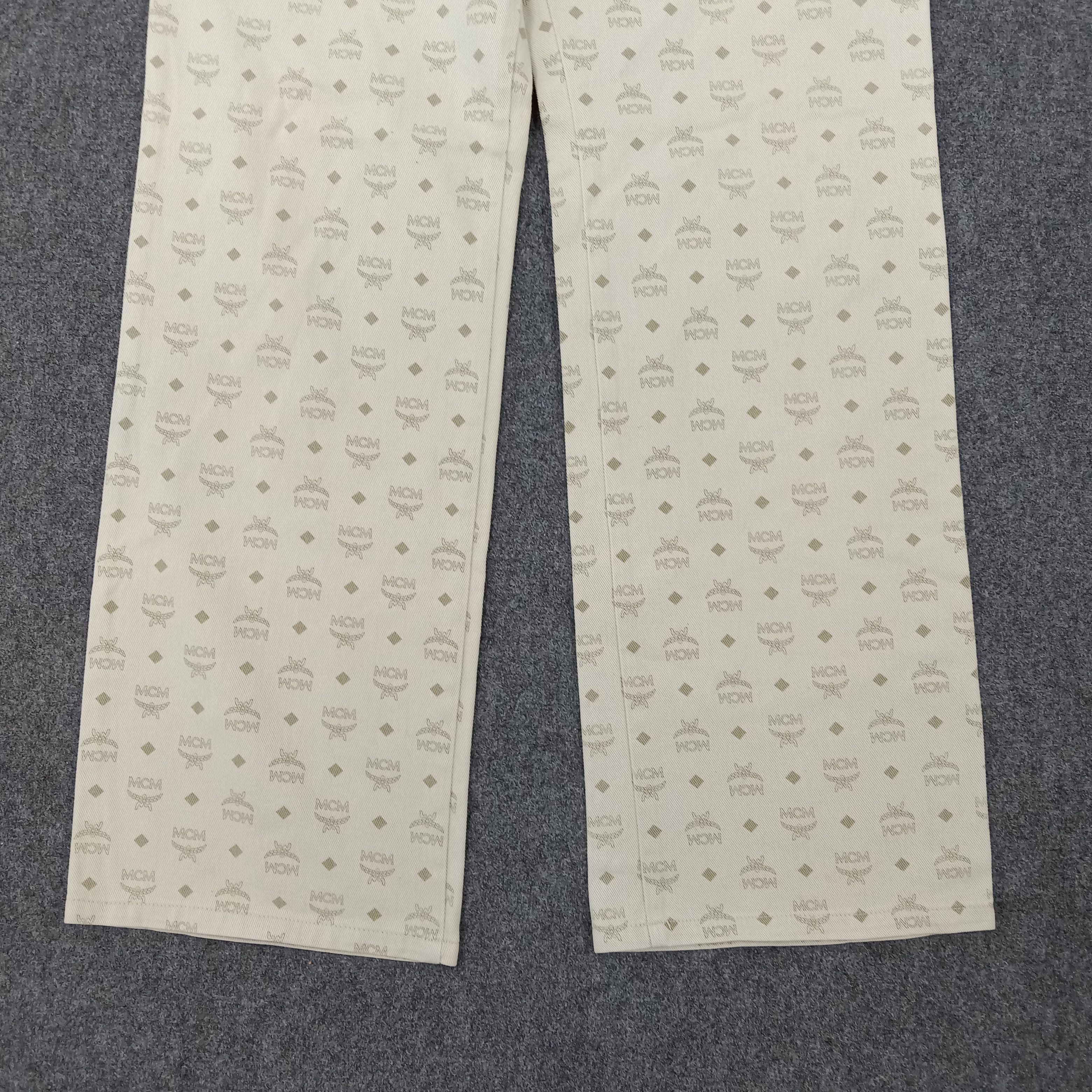 MCM × Vintage MCM Legere Designer Brand Monogram Pants Size US 29 - 8 Thumbnail