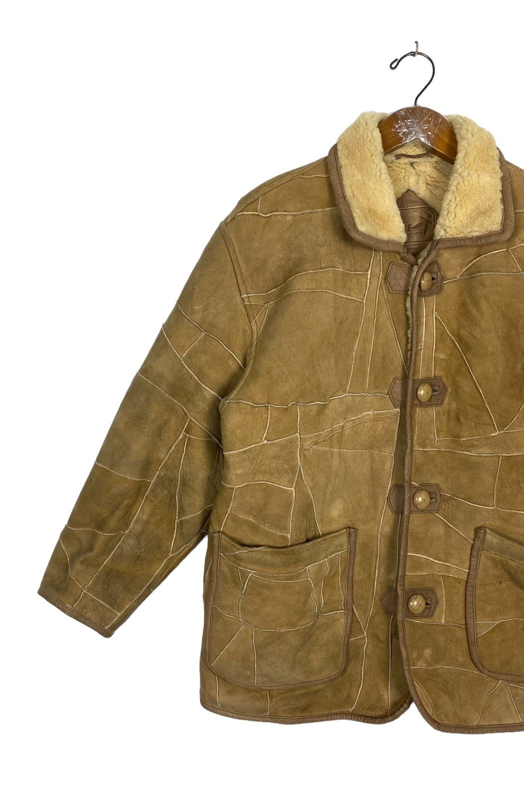 Hai Sporting Gear Hai Sporting Gear Issey Shearling B3 Patch Work Jacket Size US M / EU 48-50 / 2 - 2 Thumbnail
