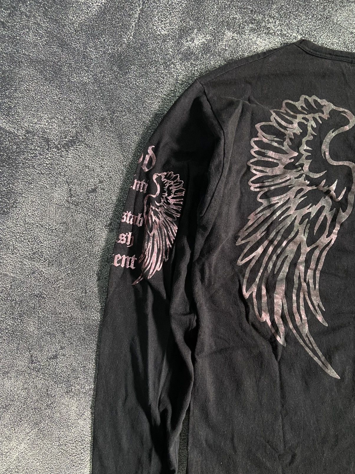 If Six Was Nine × Japanese Brand × Le Grande Bleu (L.G.B.) Defective Struct Wings Poem Longsleeve Size US M / EU 48-50 / 2 - 6 Thumbnail