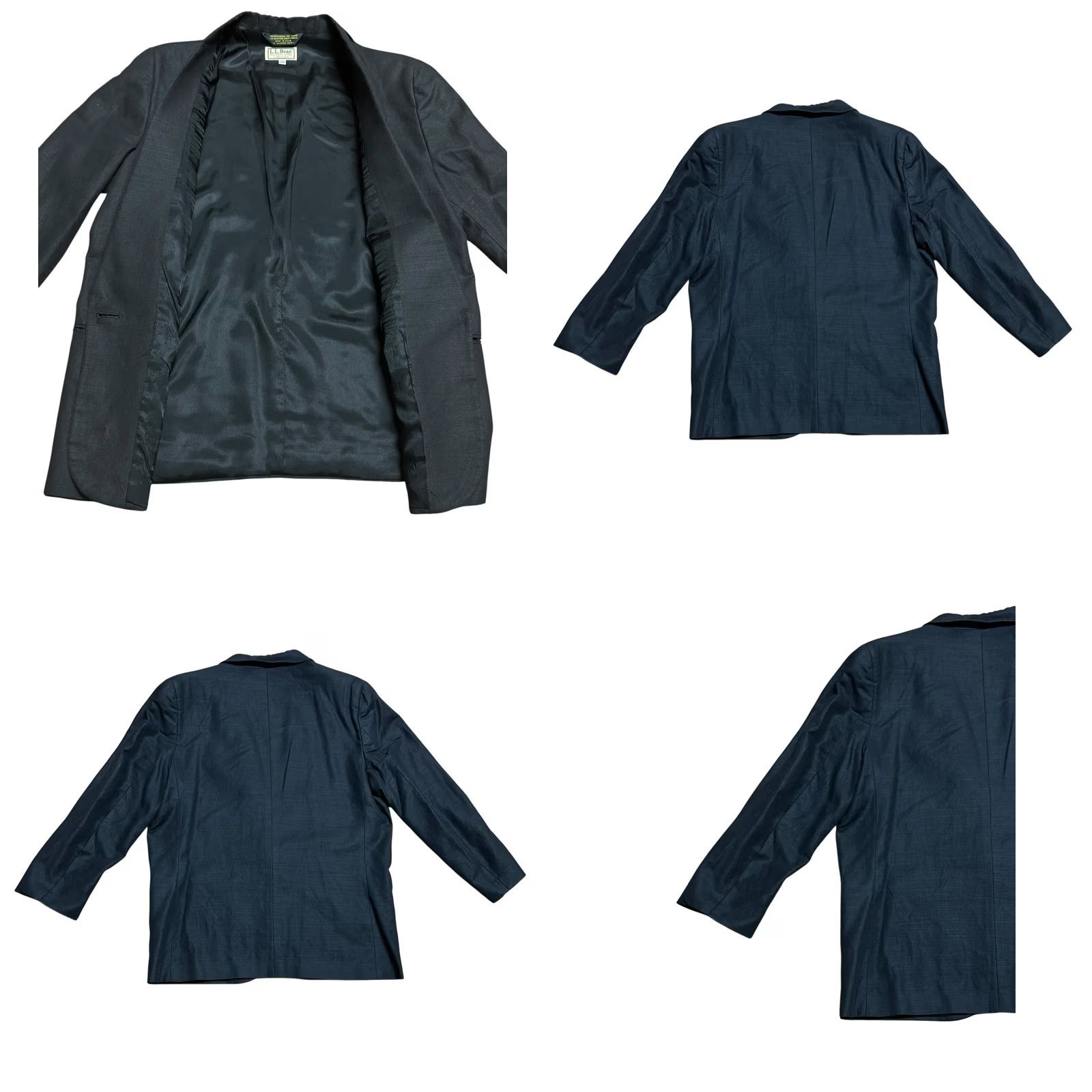 Vintage VINTAGE L.L.Bean Freeport Main Black Blazer Women’s Sz 12P 1 Button USA Polyester Lined Mid-Length cardigan? Size XL / US 12-14 / IT 48-50 - 8 Thumbnail
