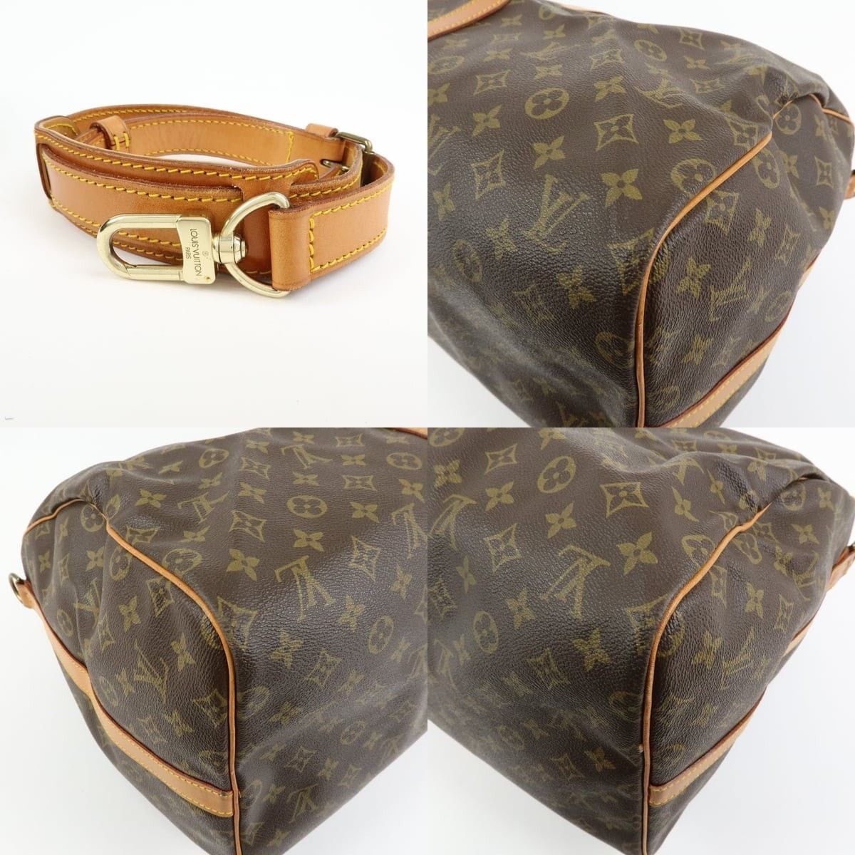 Louis Vuitton Louis Vuitton Monogram Keepall Bandouliere 55 Duffle Bag Size ONE SIZE - 5 Thumbnail