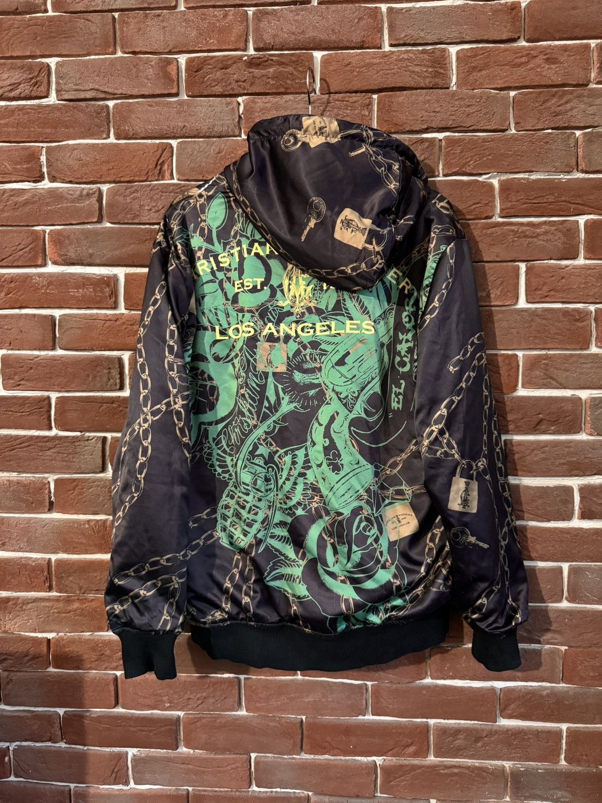Christian Audigier Rare Vintage Christian Audigier Reversible Aerosmith Hoodie Size US M / EU 48-50 / 2 - 4 Thumbnail