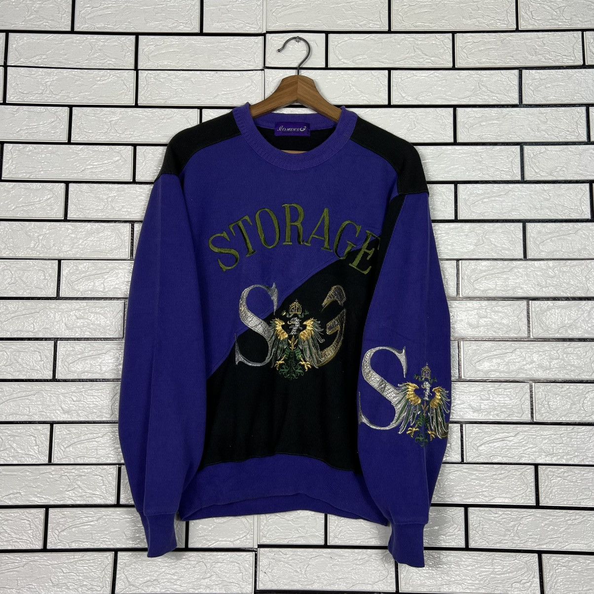 Japanese Brand Vintage Embroidered Big Logo Crewneck Sweatshirt #4176-C191 Size US M / EU 48-50 / 2 - 10 Thumbnail