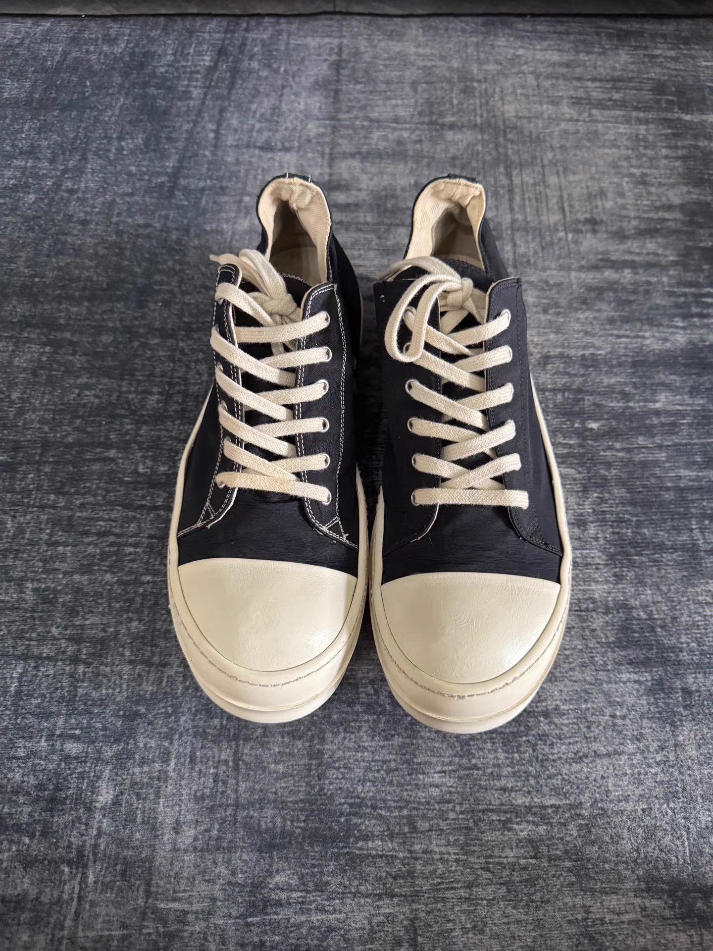 Rick Owens rick owens DRKSHDW New Satin Low Top Turbo Cyclops Size US 11 / EU 44 - 3 Thumbnail