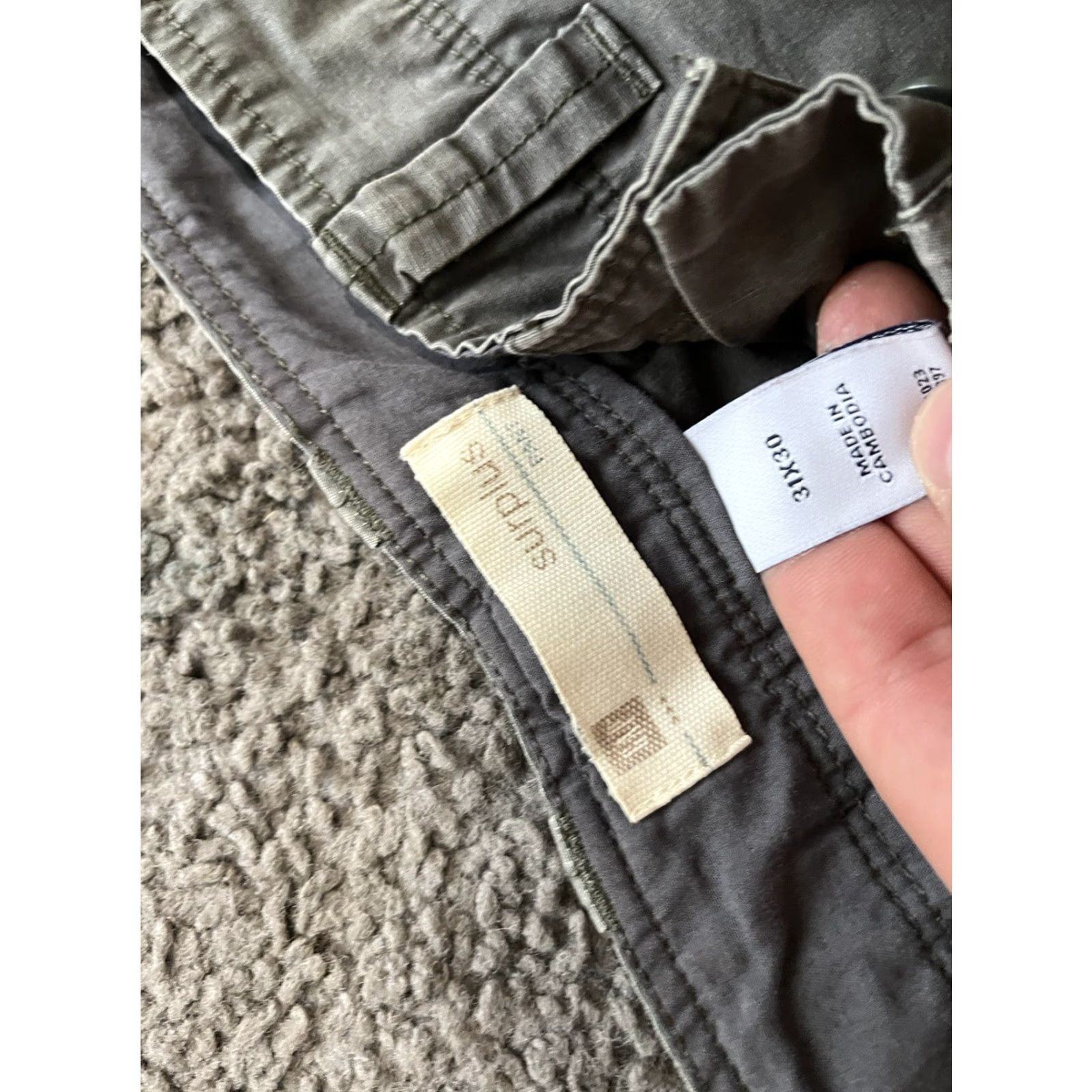 Gap Gap Surplus Chino Pants Men’s 31x30 Gray Solid Flat Front Straight Leg Size US 31 - 5 Thumbnail