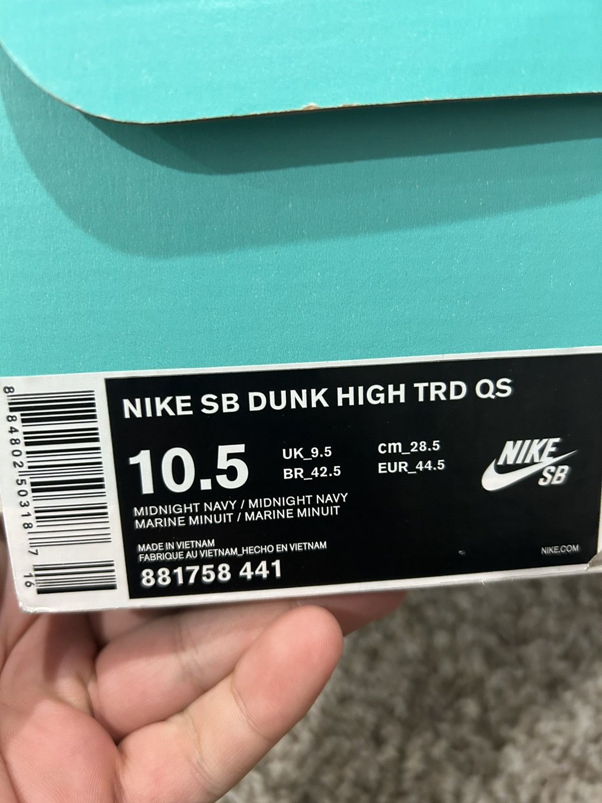 Nike Nike SB Dunk High x Reese Forbes “Denim” Size US 10.5 / EU 43-44 - 6 Thumbnail