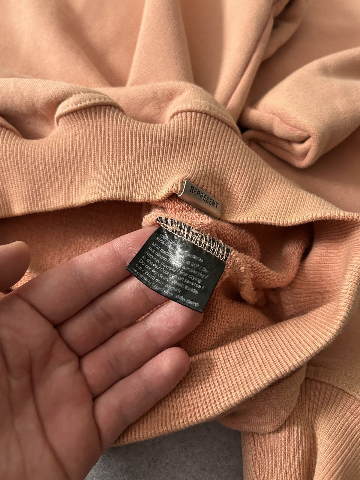 Represent Clo. Represent Peach Blanks Overs-sized baggy sweatshirt mens Size US M / EU 48-50 / 2 - 5 Thumbnail