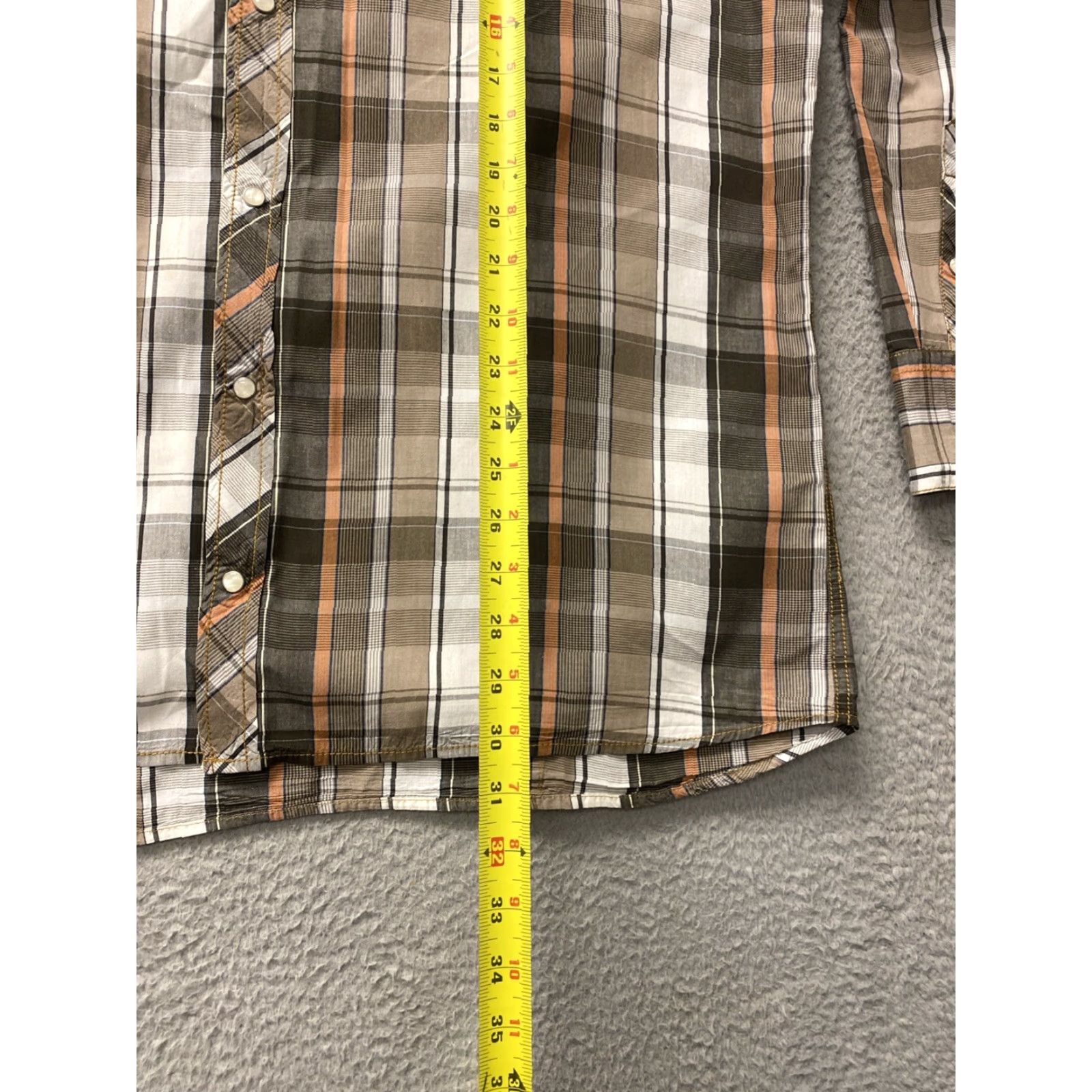 Vintage Denim & Supply Button-Up Shirt Mens Brown Plaid Long Sleeve XXL Casual Preppy Size US XXL / EU 58 / 5 - 5 Thumbnail