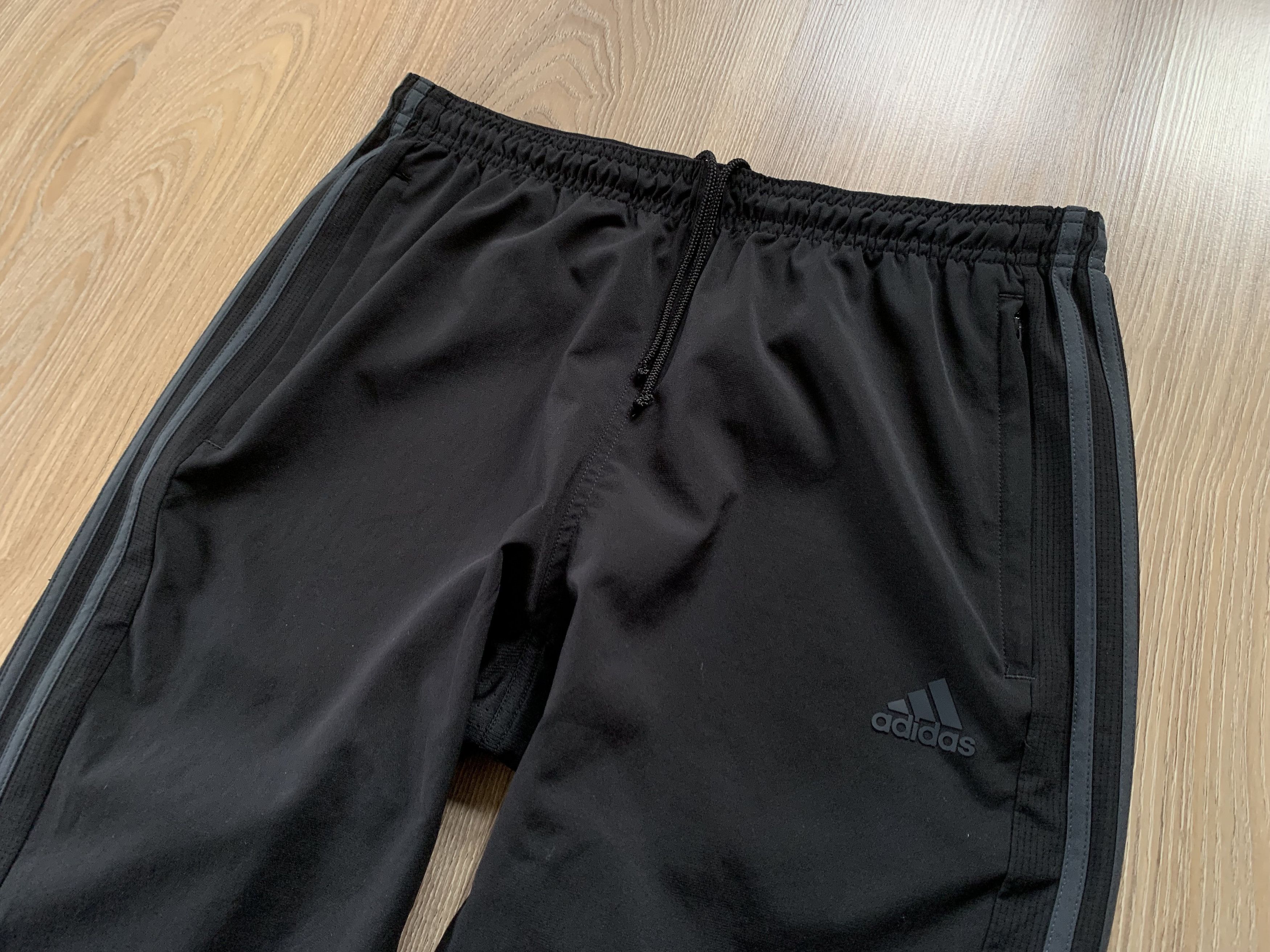 Adidas Men’s Adidas Climacool Black Stripe Sweatpants Track Pants Size US 31 - 4 Thumbnail