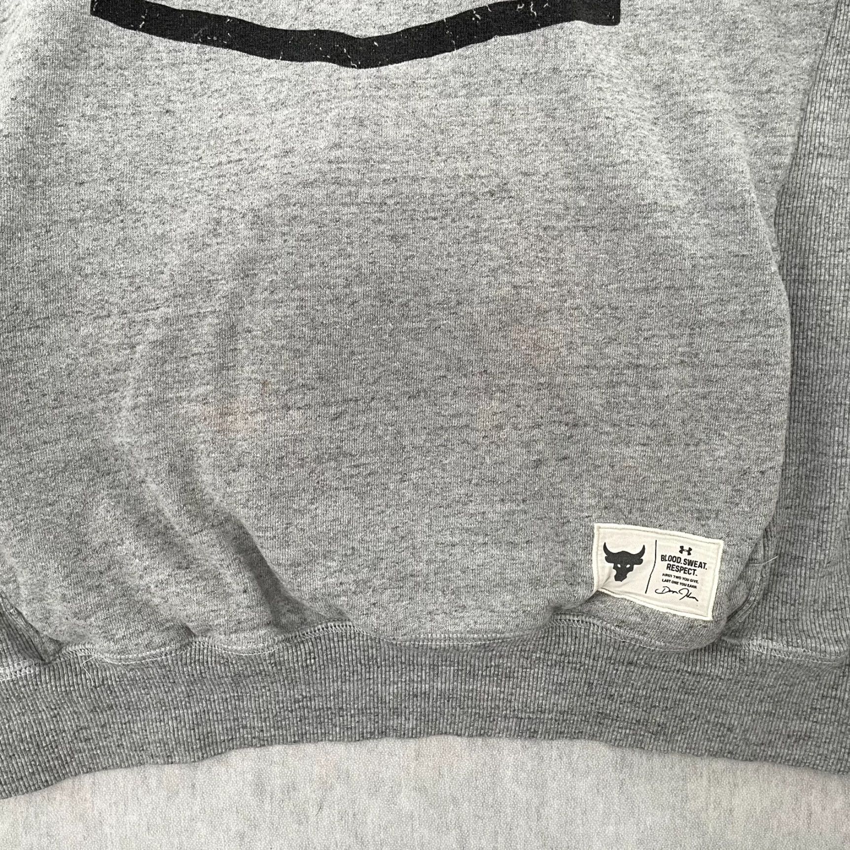 Under Armour VINTAGE Under Armour Project Rock Hoodie Pullover Men Large Sleeveless Gray Graphic Logo Athletic Activewear Size US L / EU 52-54 / 3 - 7 Thumbnail