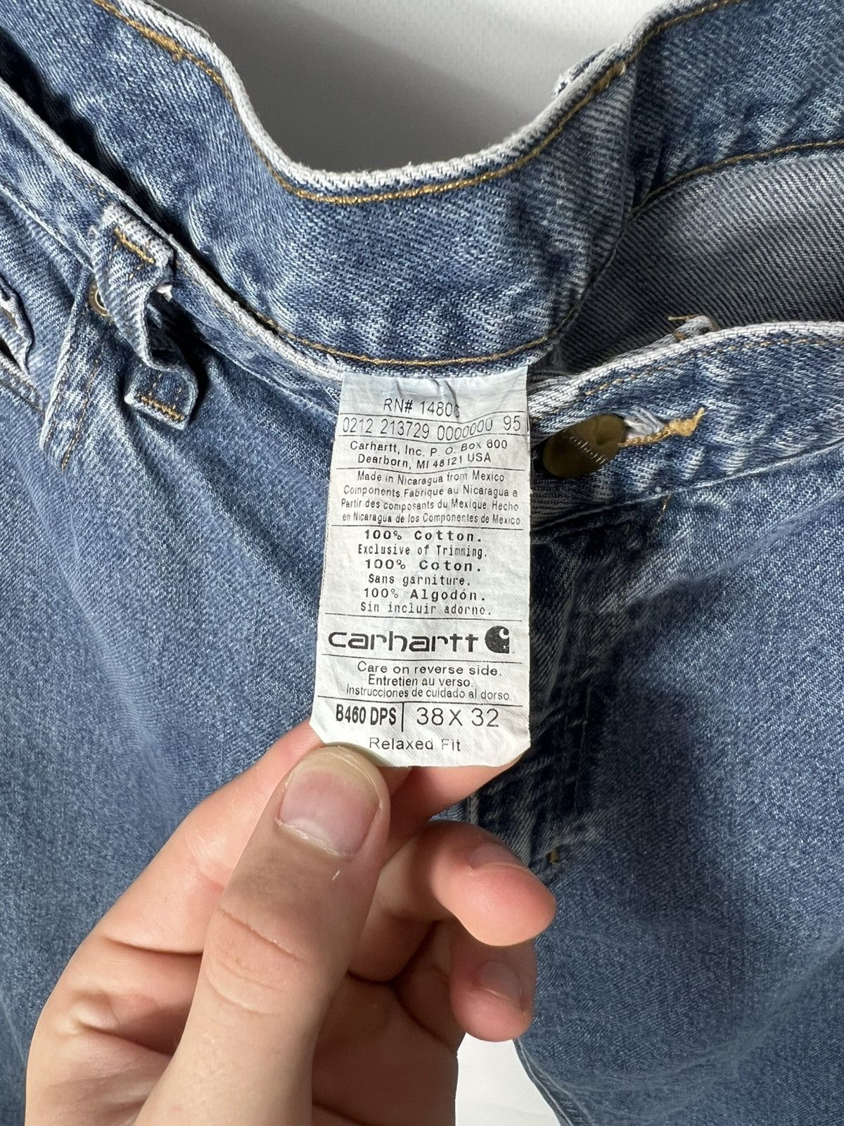 Carhartt Vintage streetwear y2k Carhartt Denim Jeans Pants Size 38/32 Size US 38 / EU 54 - 7 Thumbnail