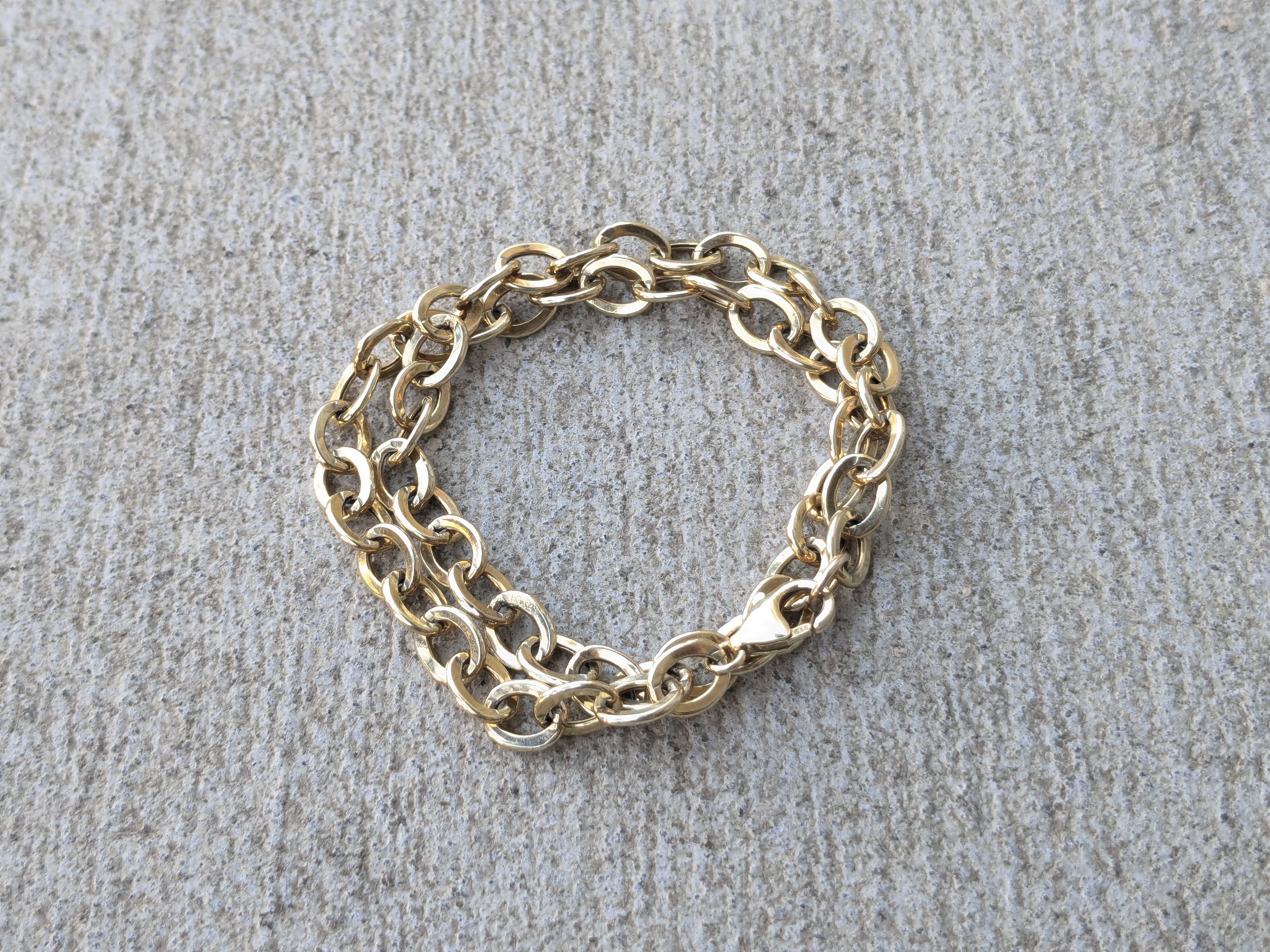 Sterling Silver Vintage Sterling Silver Necklace Choker Gold Plated Vermeil Size ONE SIZE - 1 Thumbnail