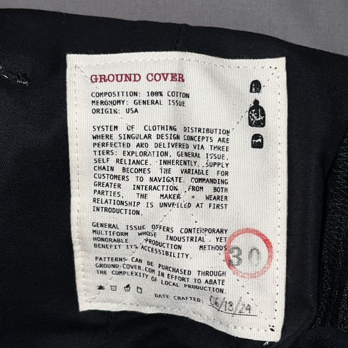 Ground Cover MOTO JEAN Size US 30 / EU 46 - 3 Thumbnail