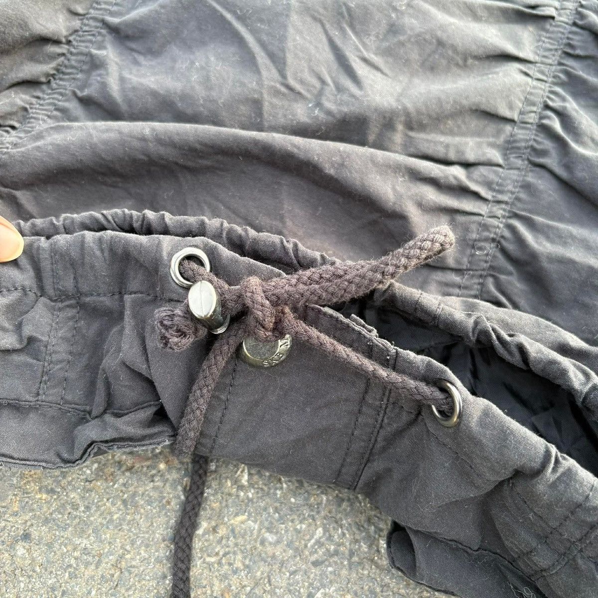 Japanese Brand Feeling Goods Military Parka Jacket Black Y2K Utility Hooded Size S / US 4 / IT 40 - 12 Thumbnail