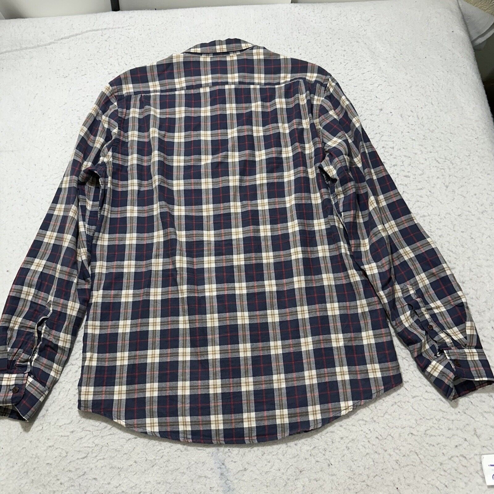 Gap GAP Men's Medium Button Down Pocket Shirt Blue Plaid Striped Size US L / EU 52-54 / 3 - 10 Thumbnail