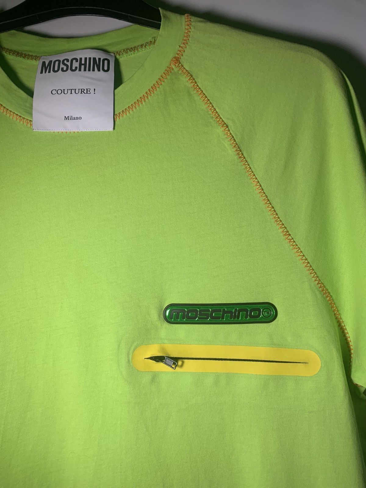 Moschino Moschino Logo Patch T-Shirt - Limited, Hard to Find, Size M Size US M / EU 48-50 / 2 - 5 Thumbnail