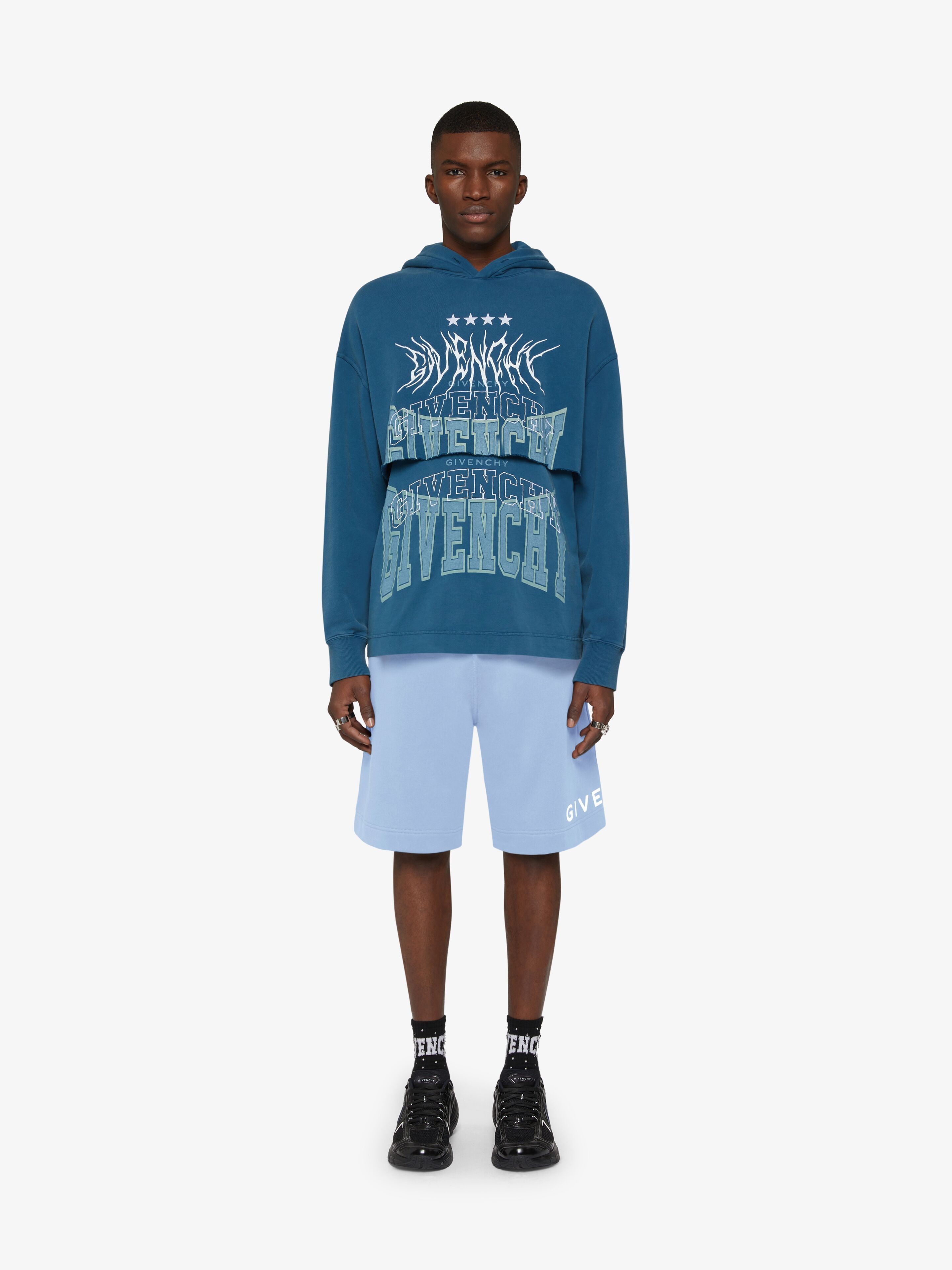 Givenchy o1srvl11e0725 Boxy Fit Shorts in Blue Size US 32 / EU 48 - 2 Thumbnail