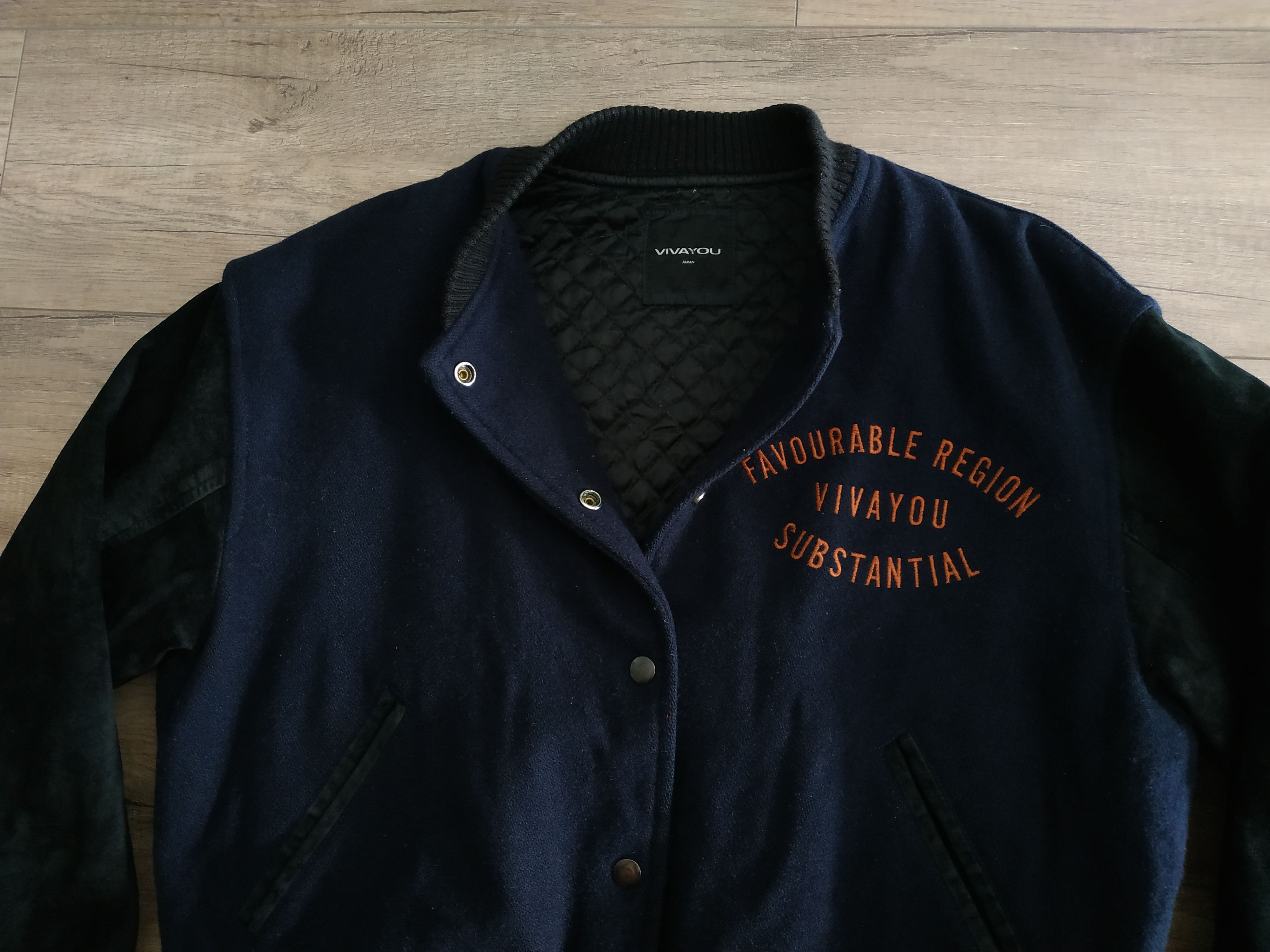 Japanese Brand × Vintage VIVAYOU JAPAN Women's Wool Vintage Bomber Jacket, s. MEDIUM Size US M / EU 48-50 / 2 - 6 Thumbnail