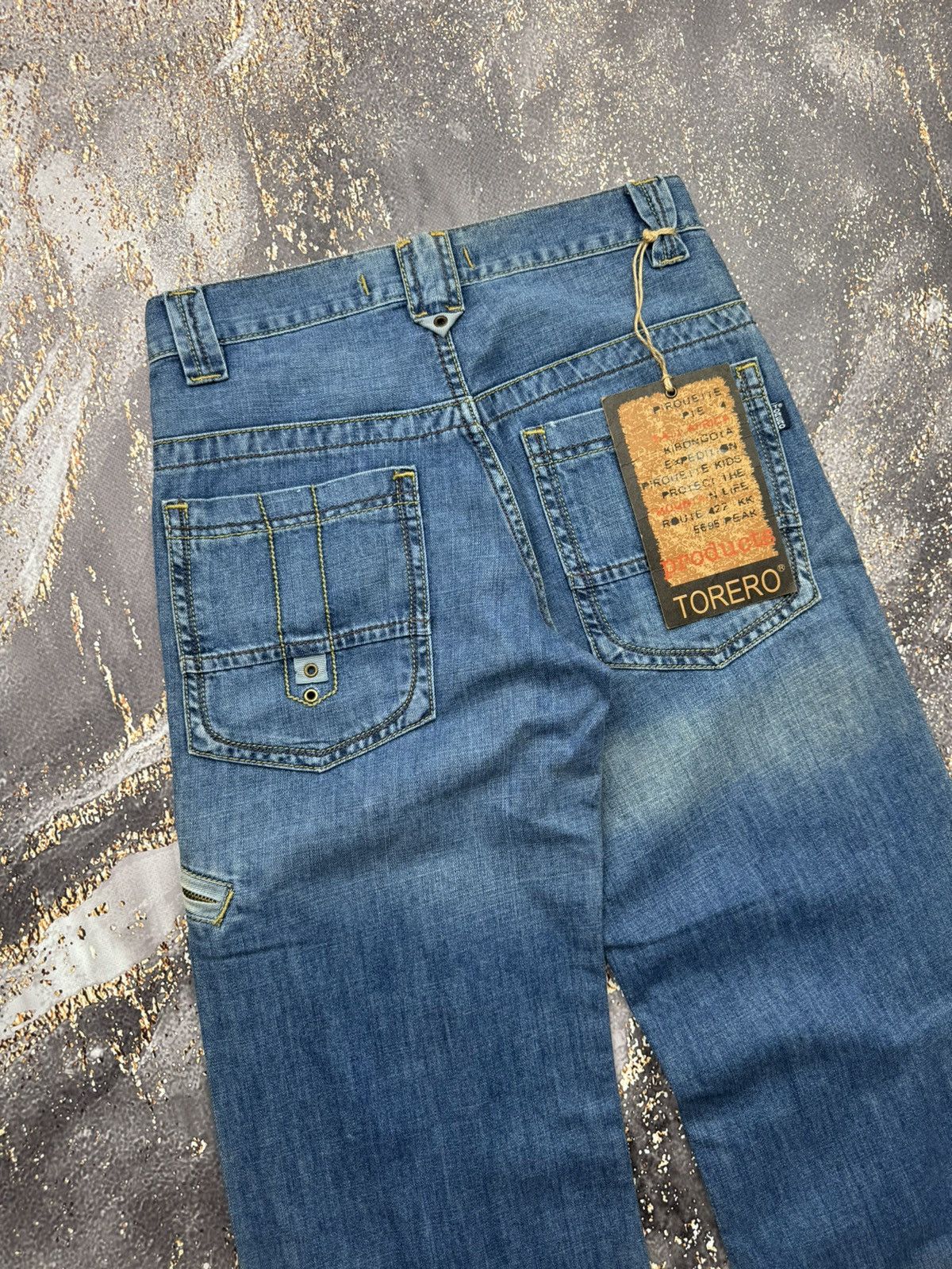 Japanese Brand × Vintage Vintage Wide Bondage Jeans Size 30" / US 8 / IT 44 - 9 Thumbnail