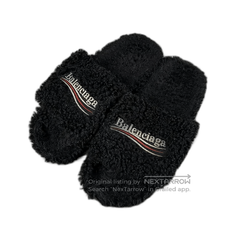 Balenciaga Balenciaga Teddy Slippers Size 42. Size US 9 / EU 42 - 1 Thumbnail