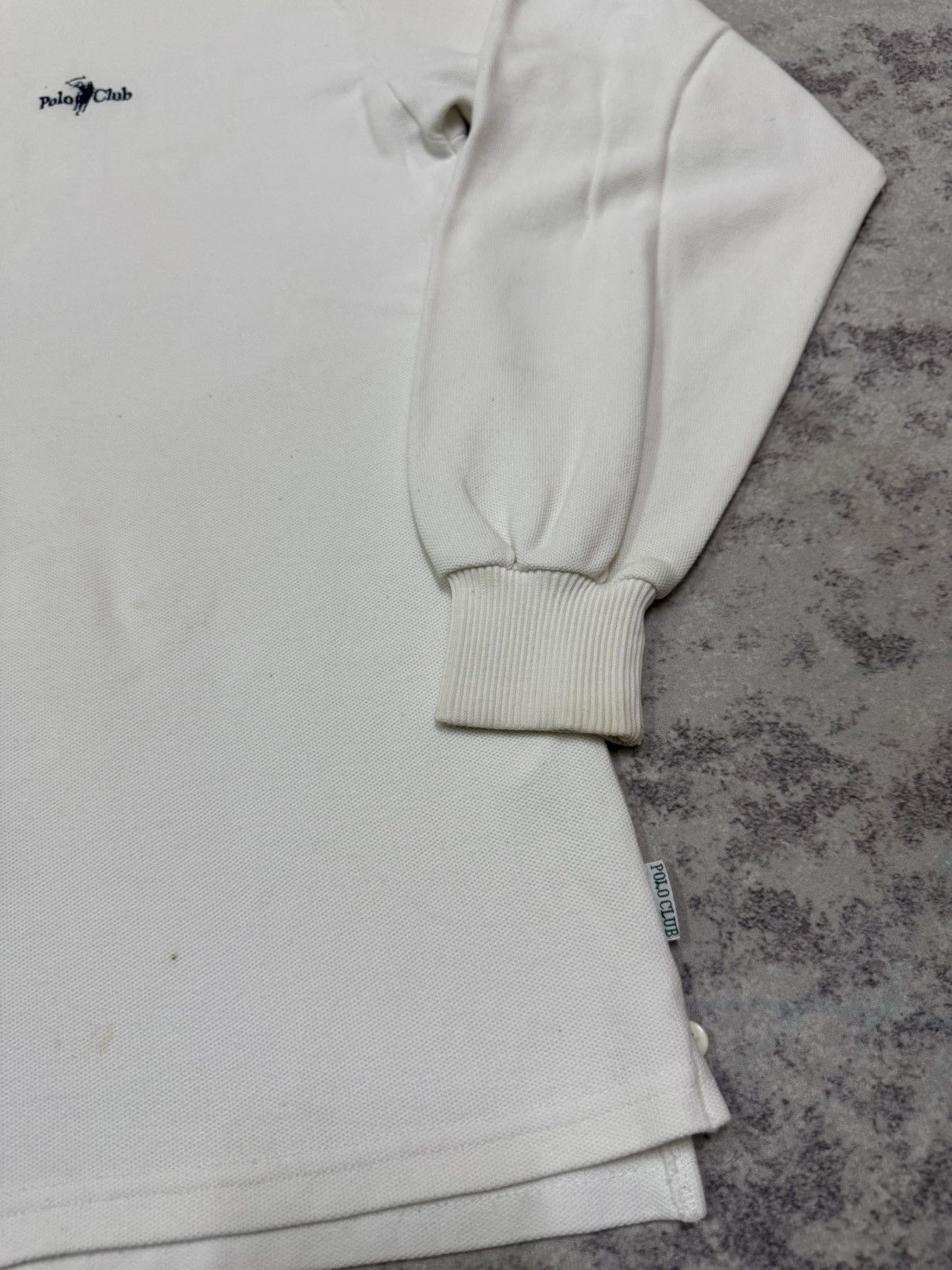 Vintage Vintage 90s Polo Club Longsleeve Ringer Polo Shirt Size US M / EU 48-50 / 2 - 5 Thumbnail