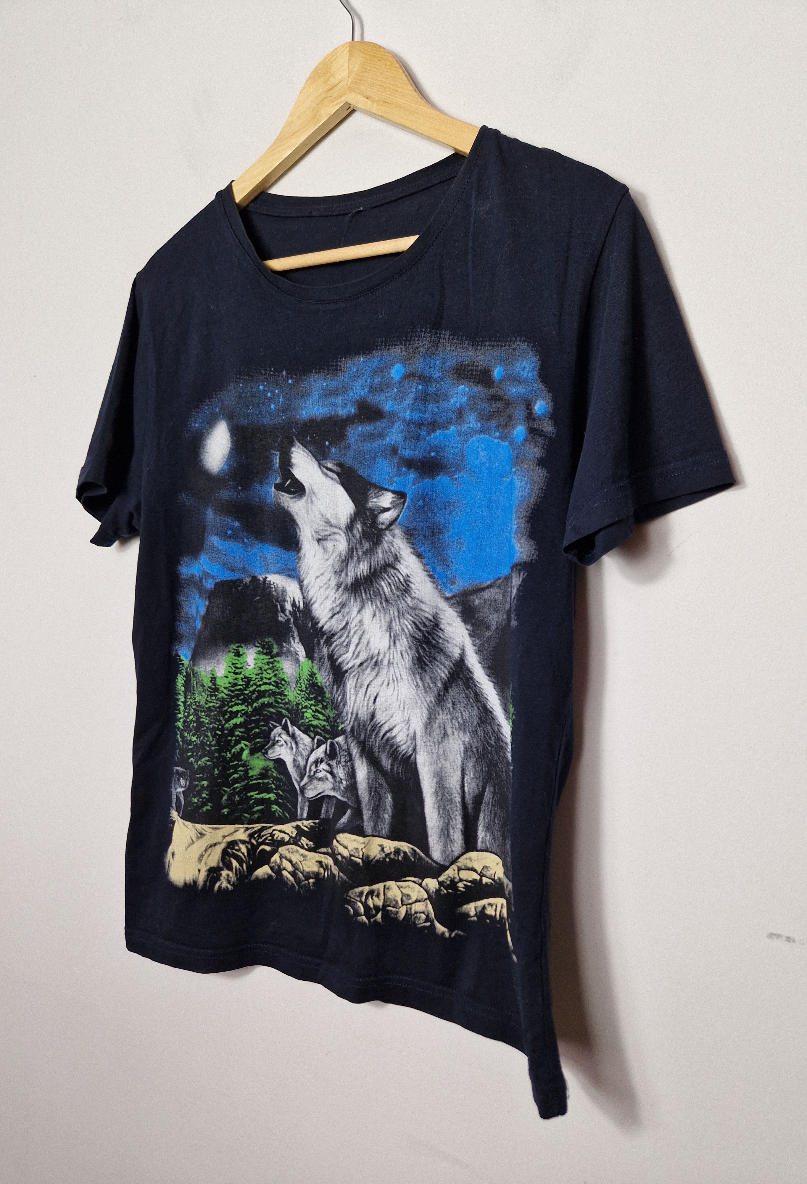 Vintage vintage y2k wolfs animal tee Size US L / EU 52-54 / 3 - 2 Thumbnail