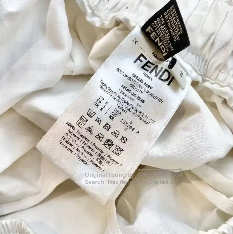 Fendi Fendi Women's Beige Polyester Shorts . Size 23" - 6 Thumbnail