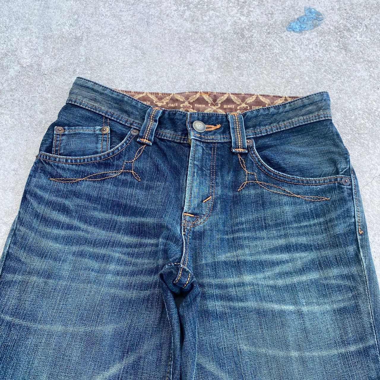 If Six Was Nine Flare Vintage Edwin Flared Distressed Denim Size US 30 / EU 46 - 10 Thumbnail