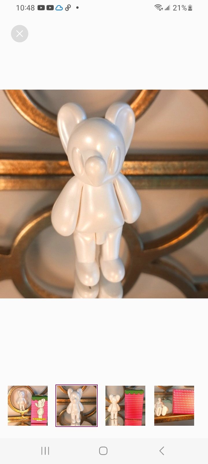 Father Steve FATHER STEVE Village Mice MATTE WHITE MOUSE with a Box. Size ONE SIZE - 2 Thumbnail
