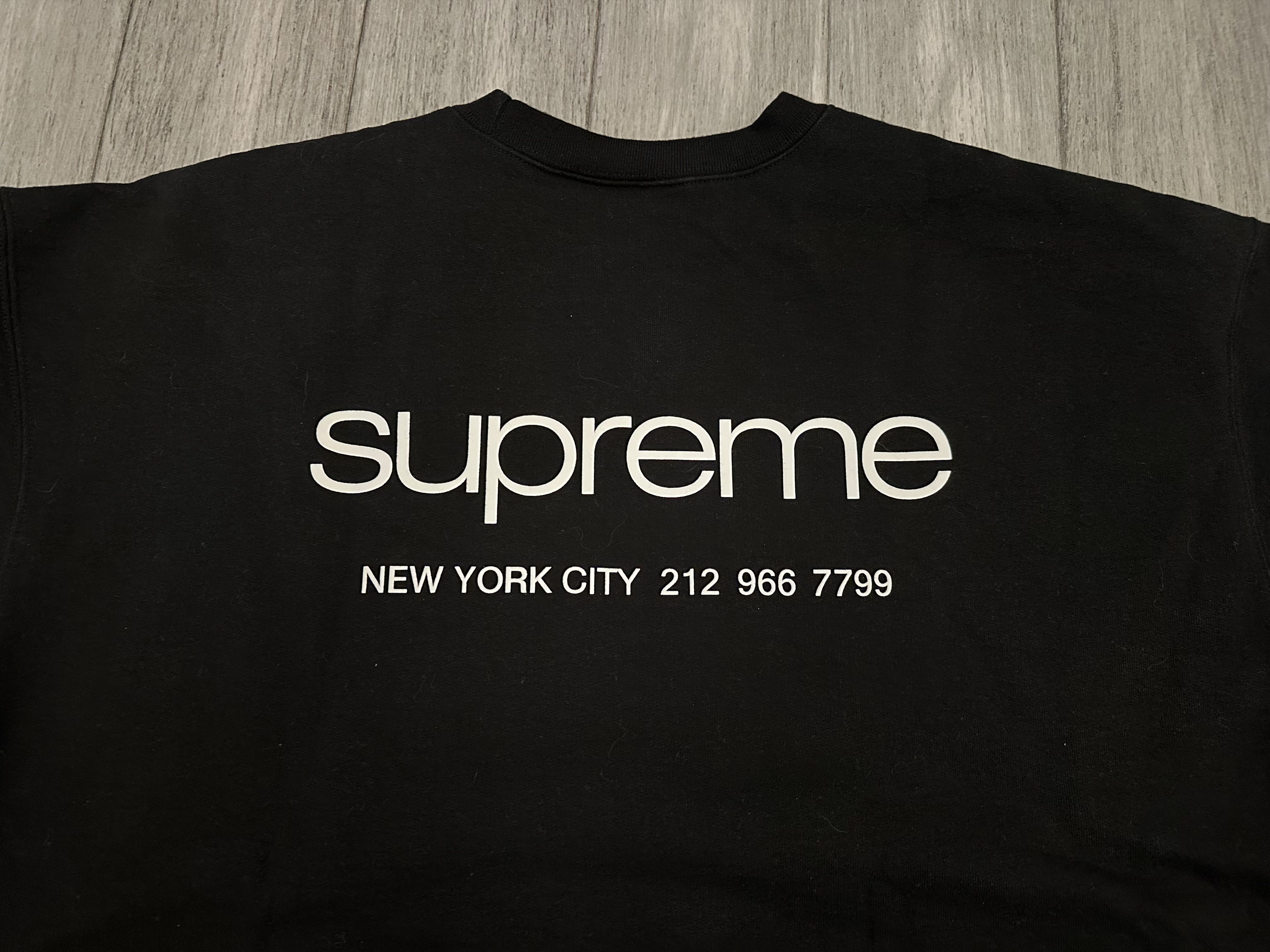 Supreme Supreme NYC Crewneck - XXL Black Size US XXL / EU 58 / 5 - 4 Thumbnail