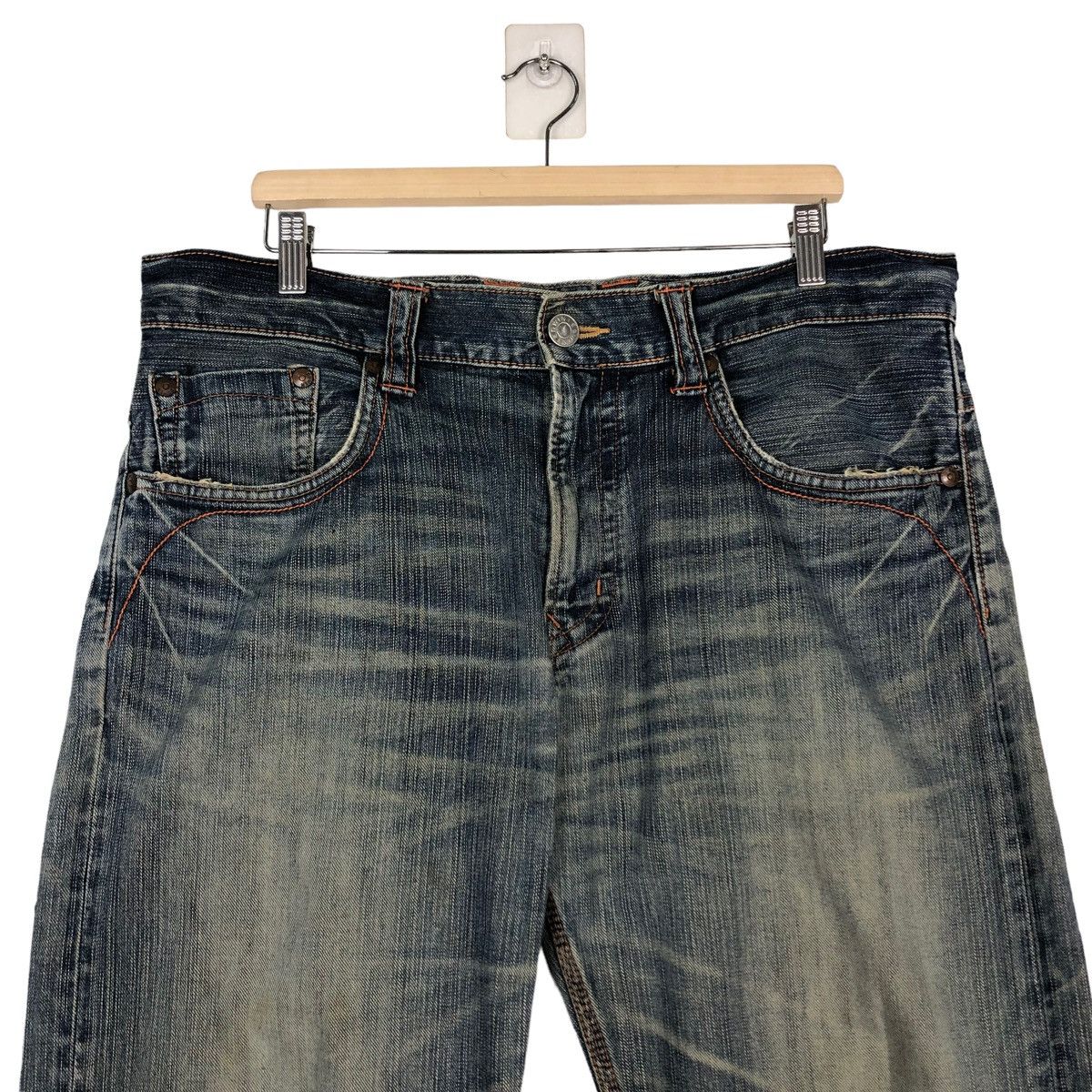 Japanese Brand 🔥VINTAGE DENIM JEANS EDWIN JAPAN INSPIRE ISSEY MIYAKE Size US 38 / EU 54 - 3 Thumbnail