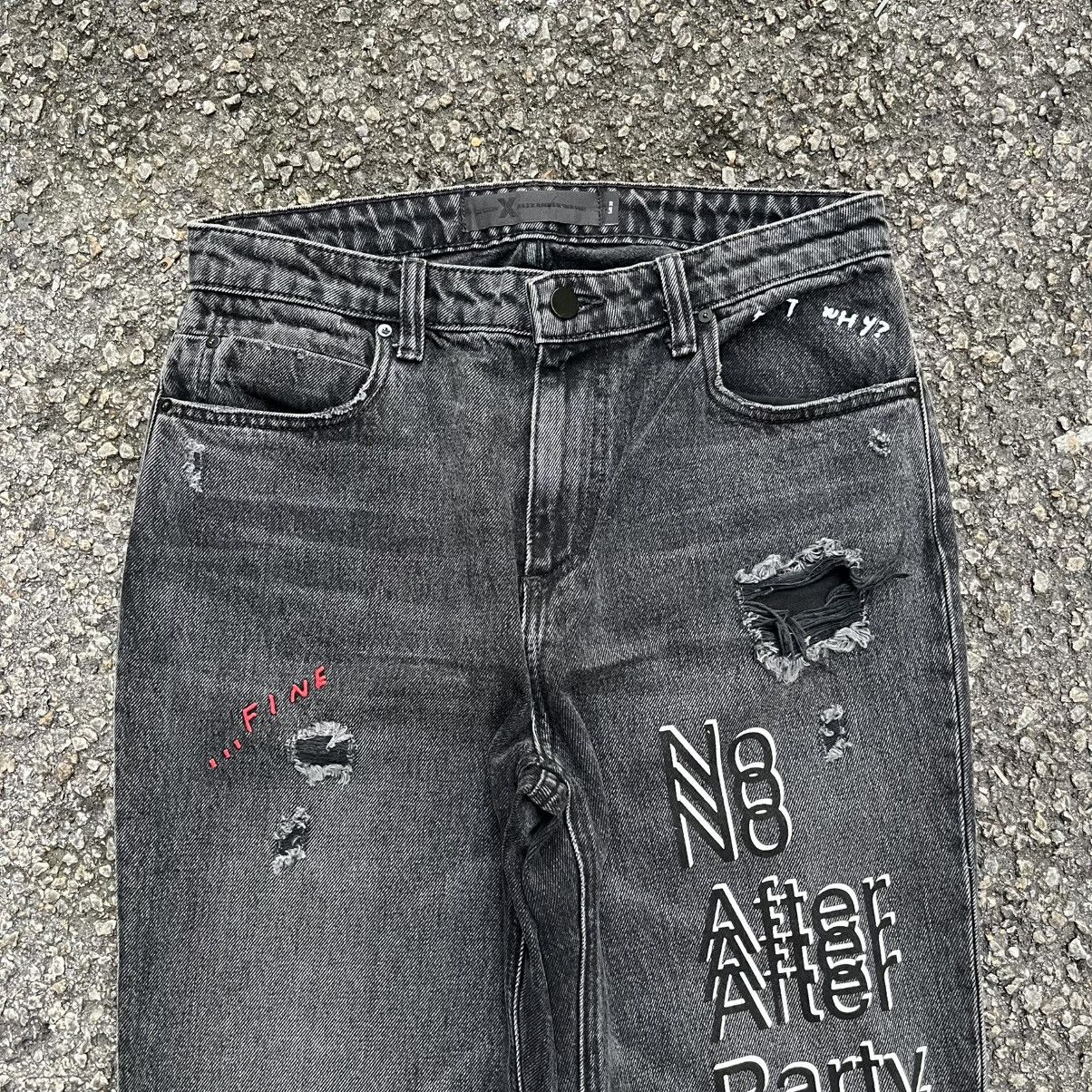 Alexander Wang Alexander Wang Cult “No After Party” Straight Leg Jeans Size 28" / US 6 / IT 42 - 4 Thumbnail