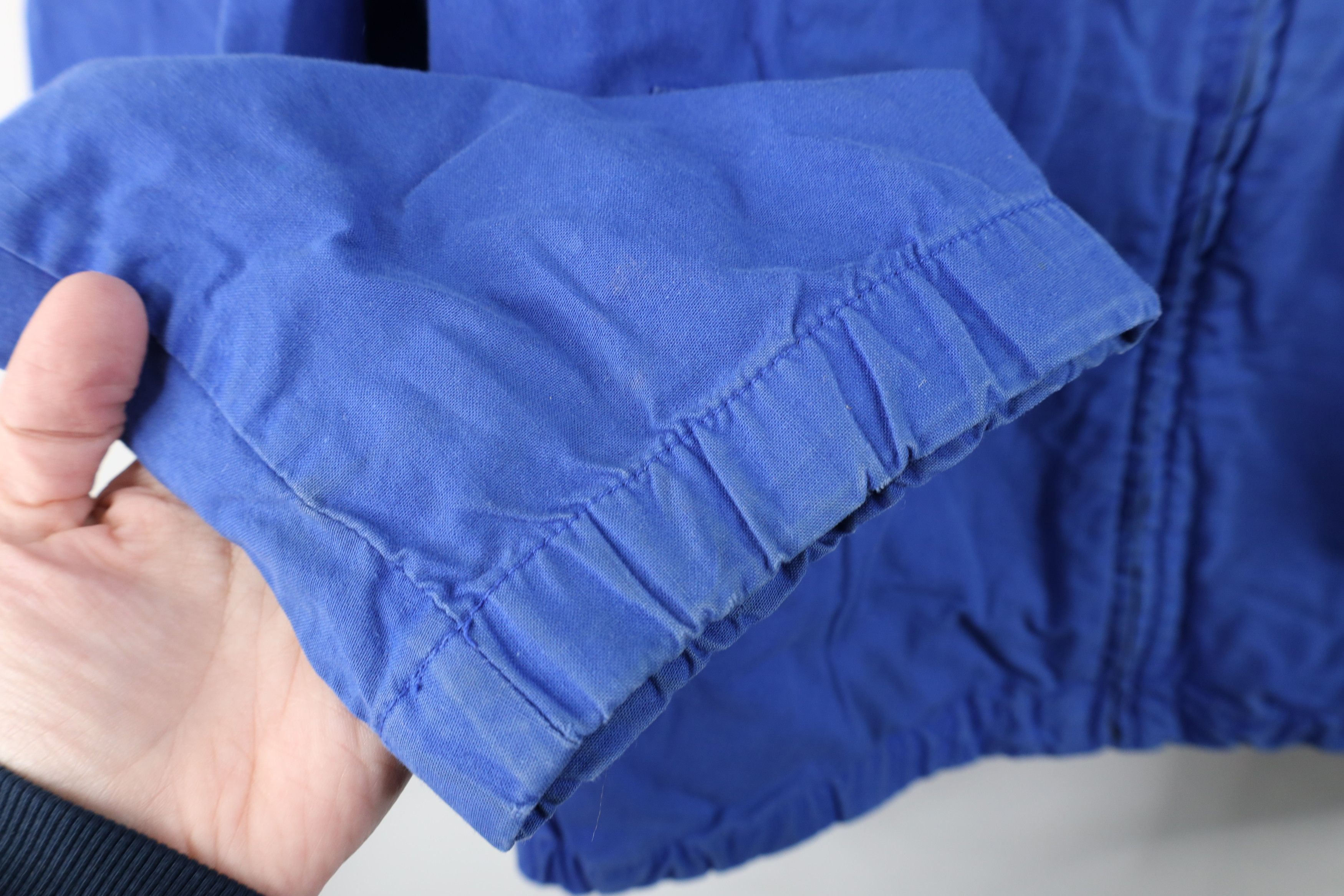 Ralph Lauren Vintage 90s Chaps Ralph Lauren Crest Cafe Bomber Jacket Blue Size US XL / EU 56 / 4 - 8 Thumbnail
