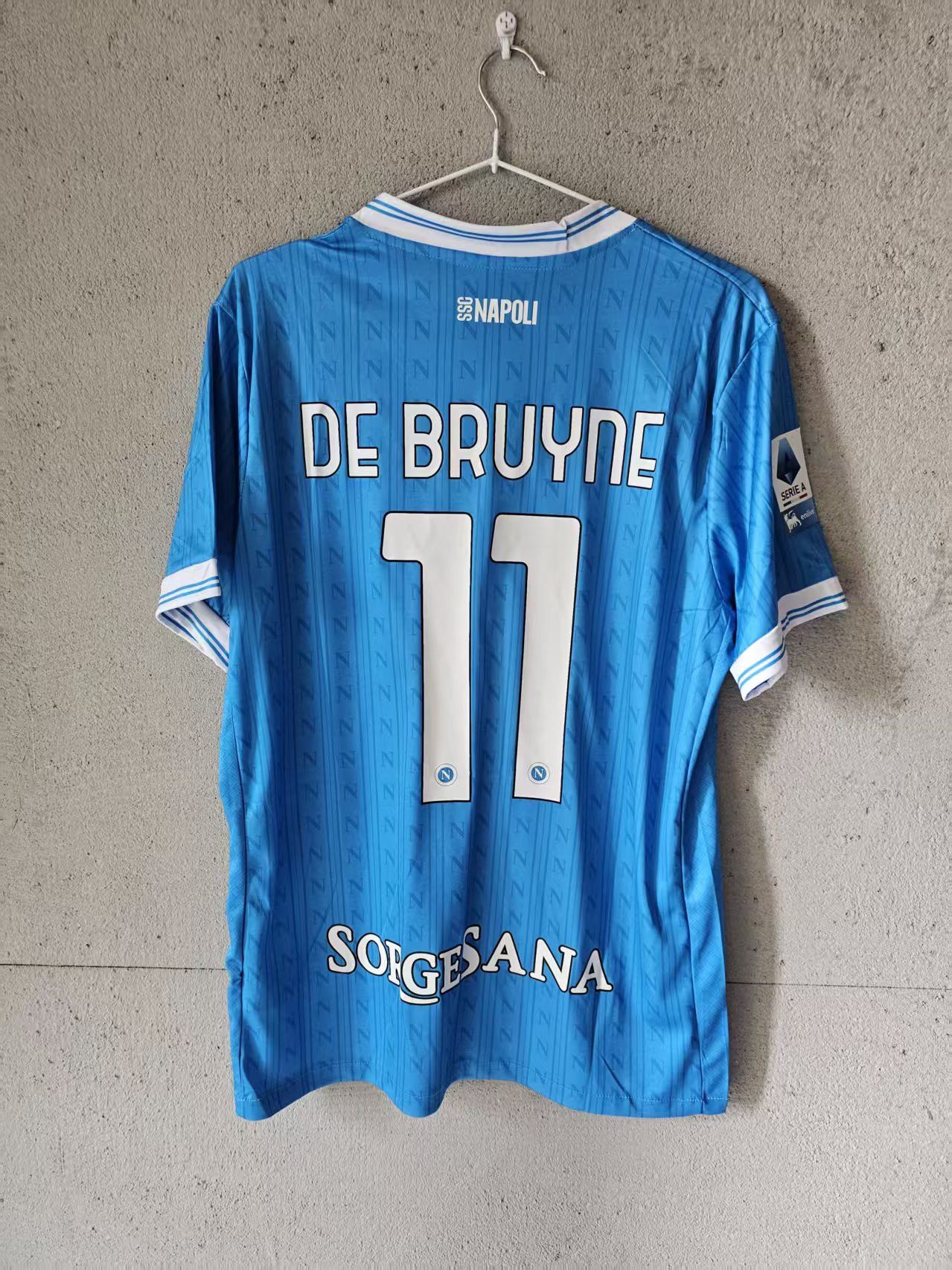 サイズ：M ナポリ スペシャルジャージ 【DE BRUYNE 11 番】 サイズ：L ナポリ スペシャルジャージ 【DE BRUYNE 11 番
