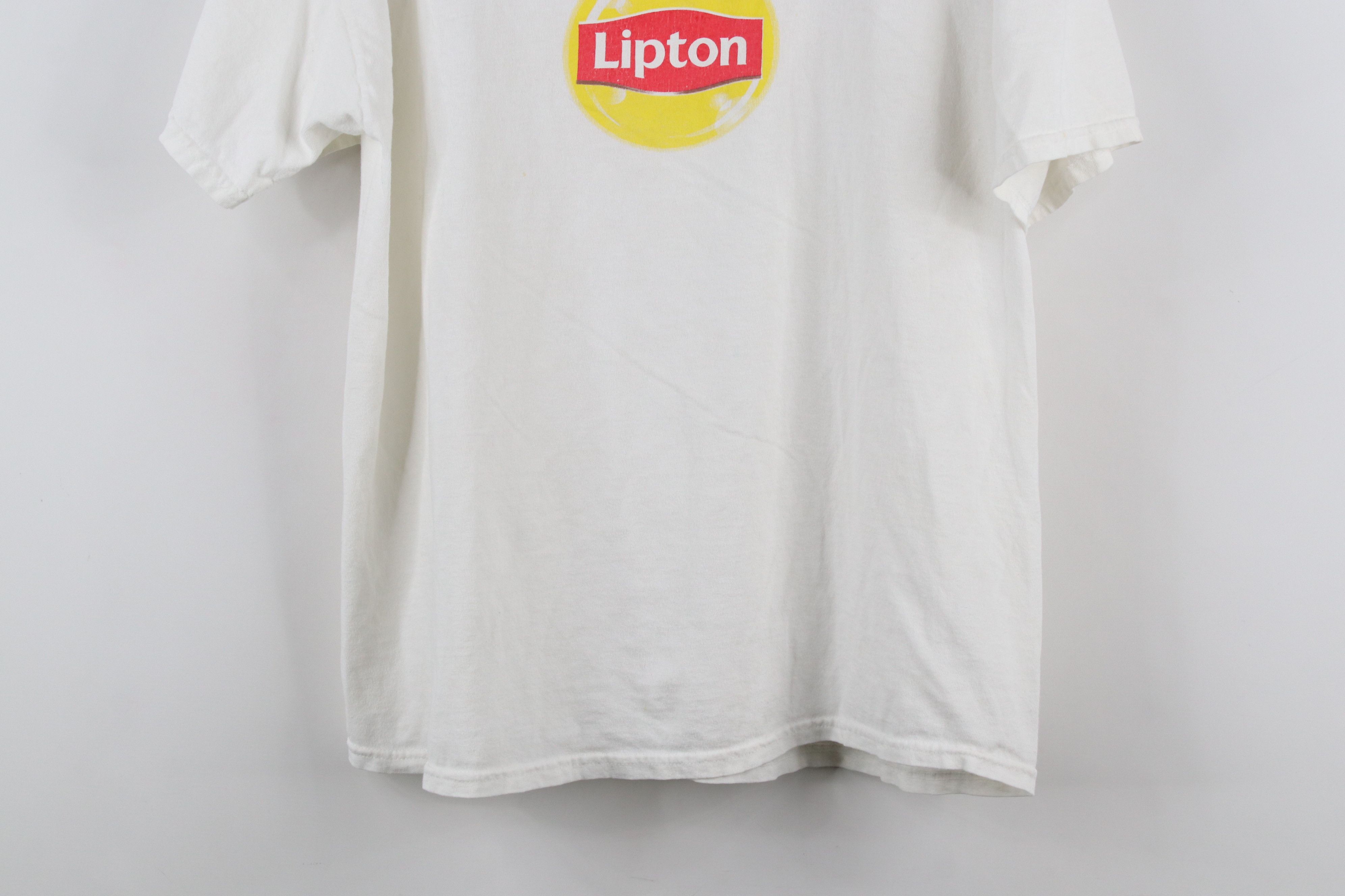 Vintage Vintage 90s Y2K Streetwear Lipton Iced Tea T-Shirt White Size US L / EU 52-54 / 3 - 3 Thumbnail