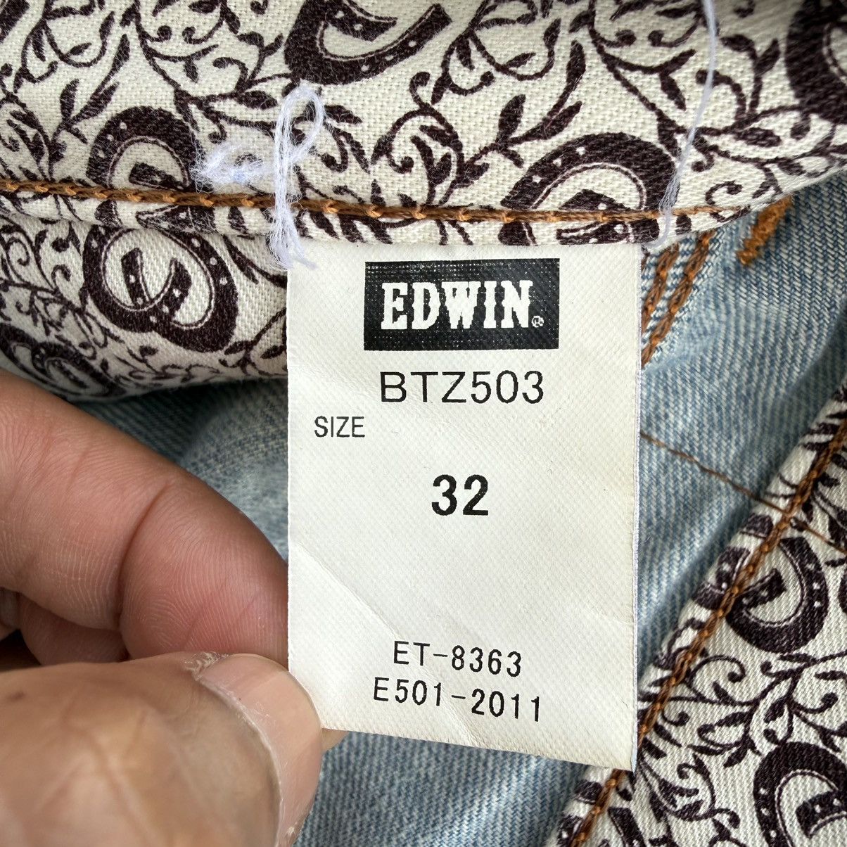 Edwin Vintage Edwin Faded Distressed Denim Jean Pants W36 Size US 34 / EU 50 - 13 Thumbnail