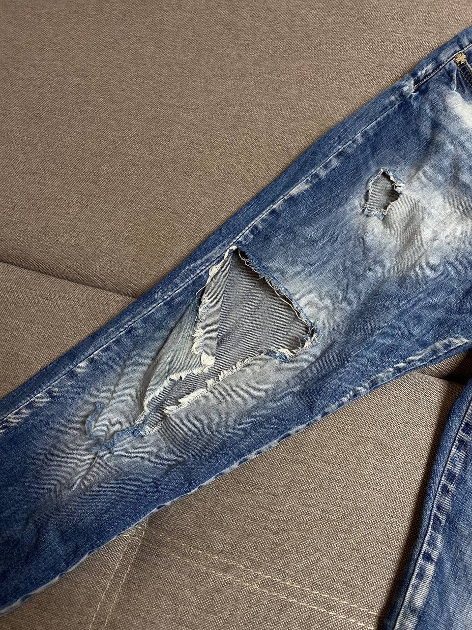 Japanese Brand × Vintage Vintage Japan Y2K Style stacked flared Distressed Camo Jeans Size US 28 / EU 44 - 6 Thumbnail