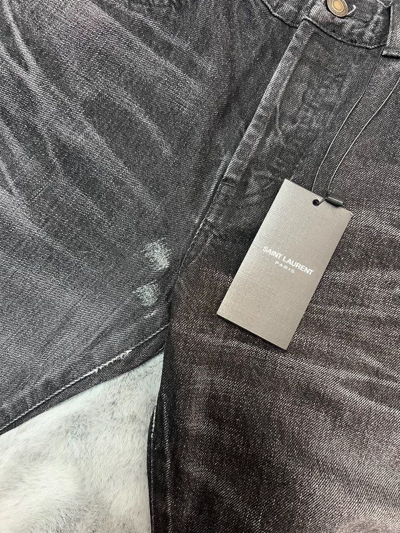 Saint Laurent Paris Saint Laurent Denim Pants D18 Smoke Black-2506 Size US 31 - 4 Thumbnail