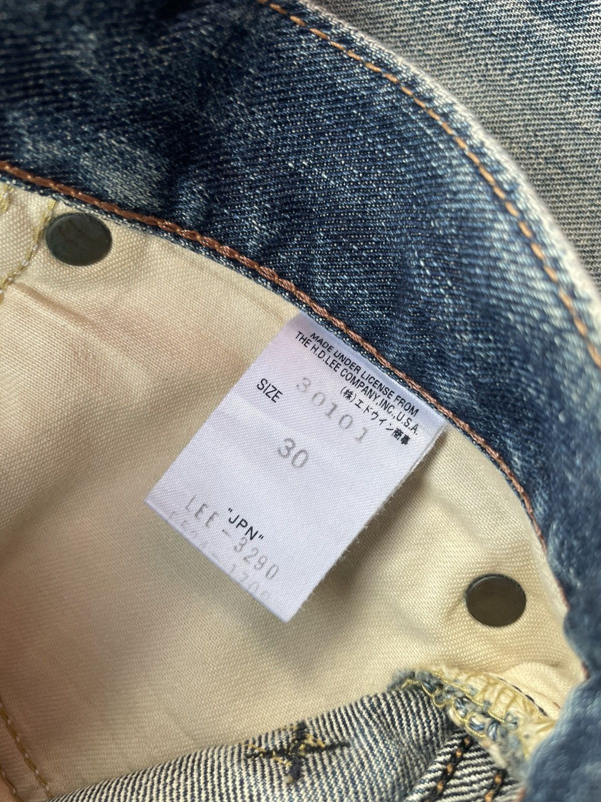 Lee Vintage Lee Rider 101 Japan Size US 31 - 18 Thumbnail
