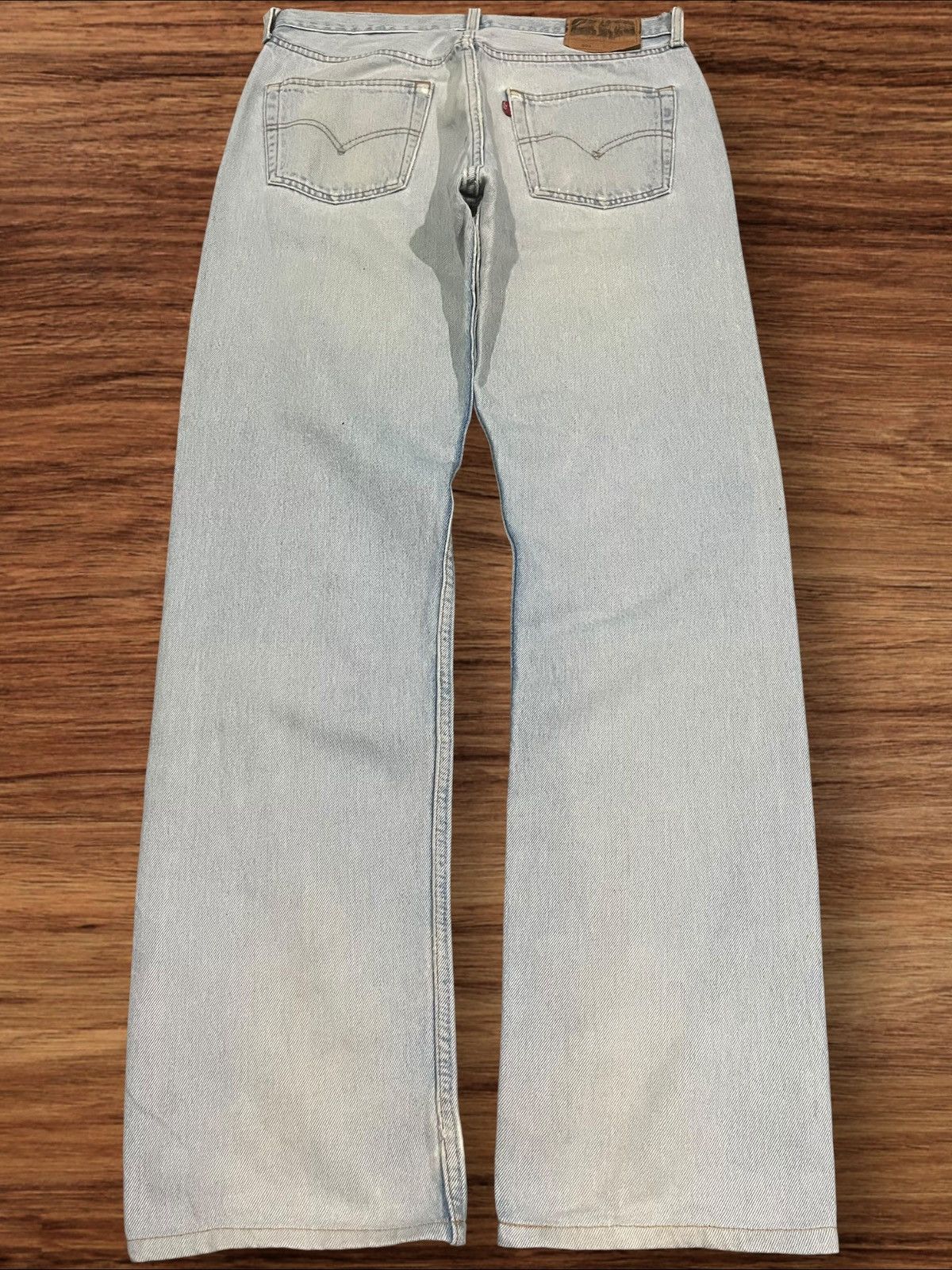 Levi's × Levi's Vintage Clothing Vintage 90s Levi’s 501 Light Blue Washed Button Fly Jeans Size US 33 - 2 Thumbnail