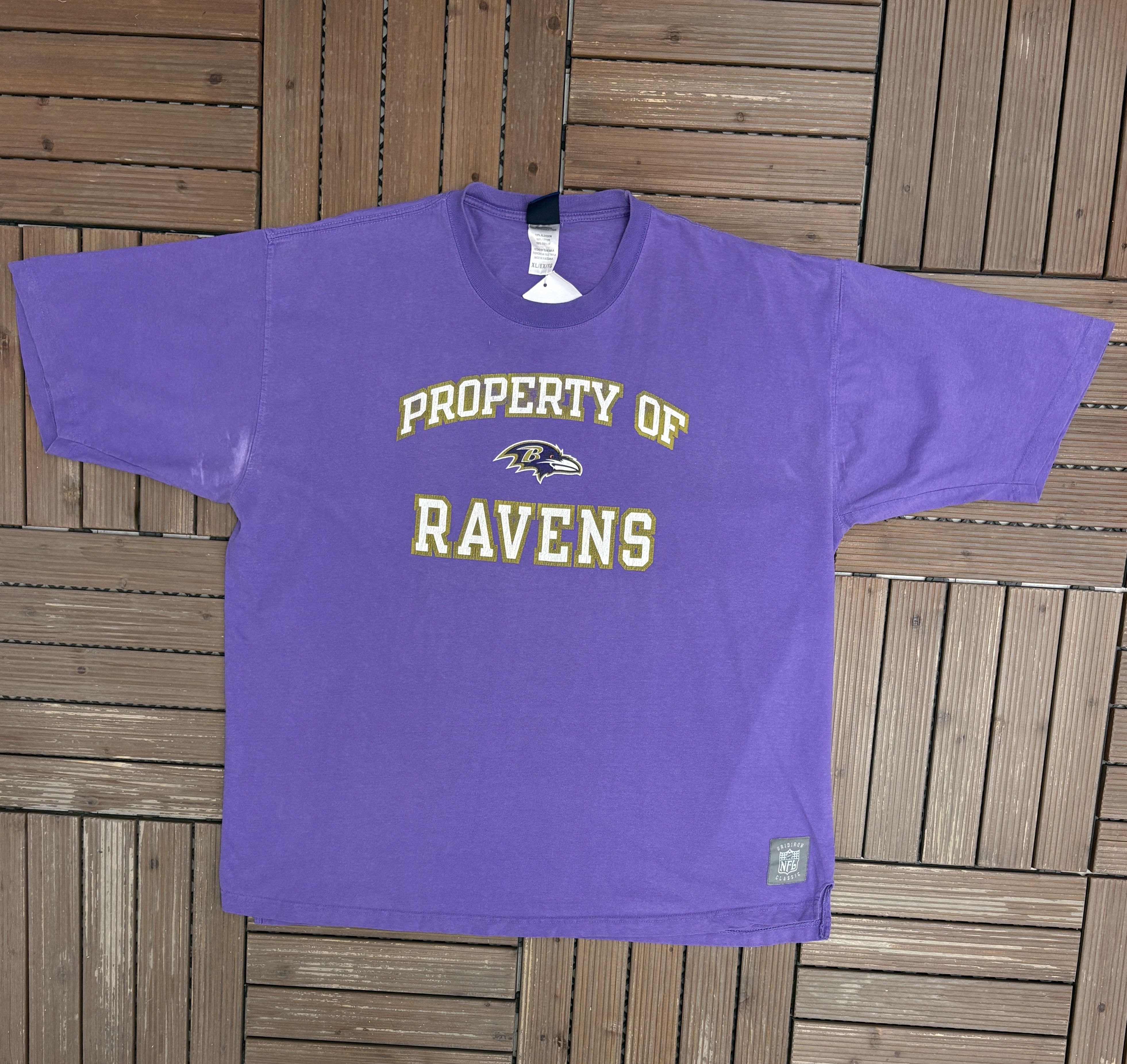 Reebok Property of Baltimore Ravens Vintage Purple T-Shirt Tee Size US XL / EU 56 / 4 - 1 Thumbnail